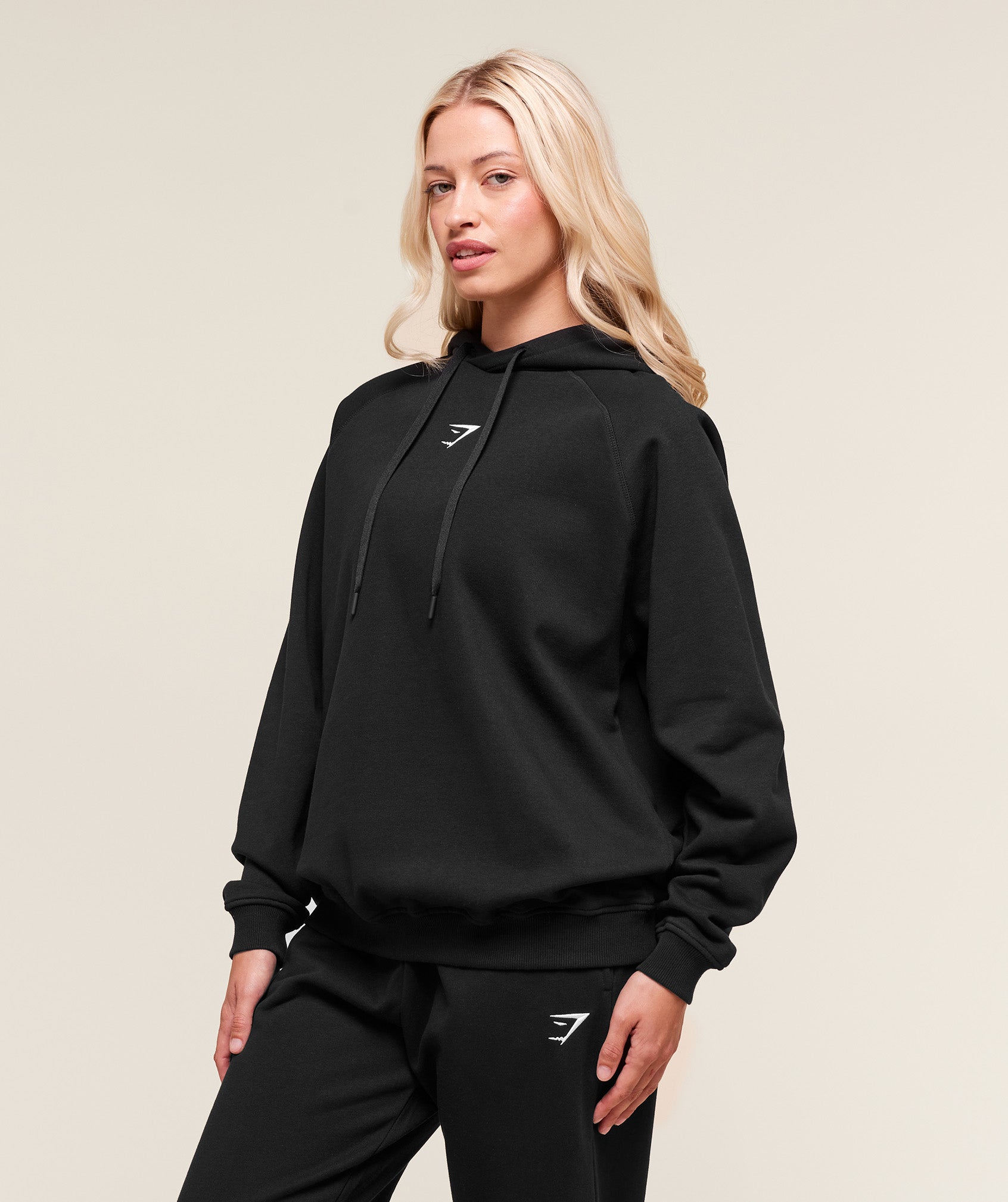 Gymshark Training Oversized Fleece Hoodie - Black