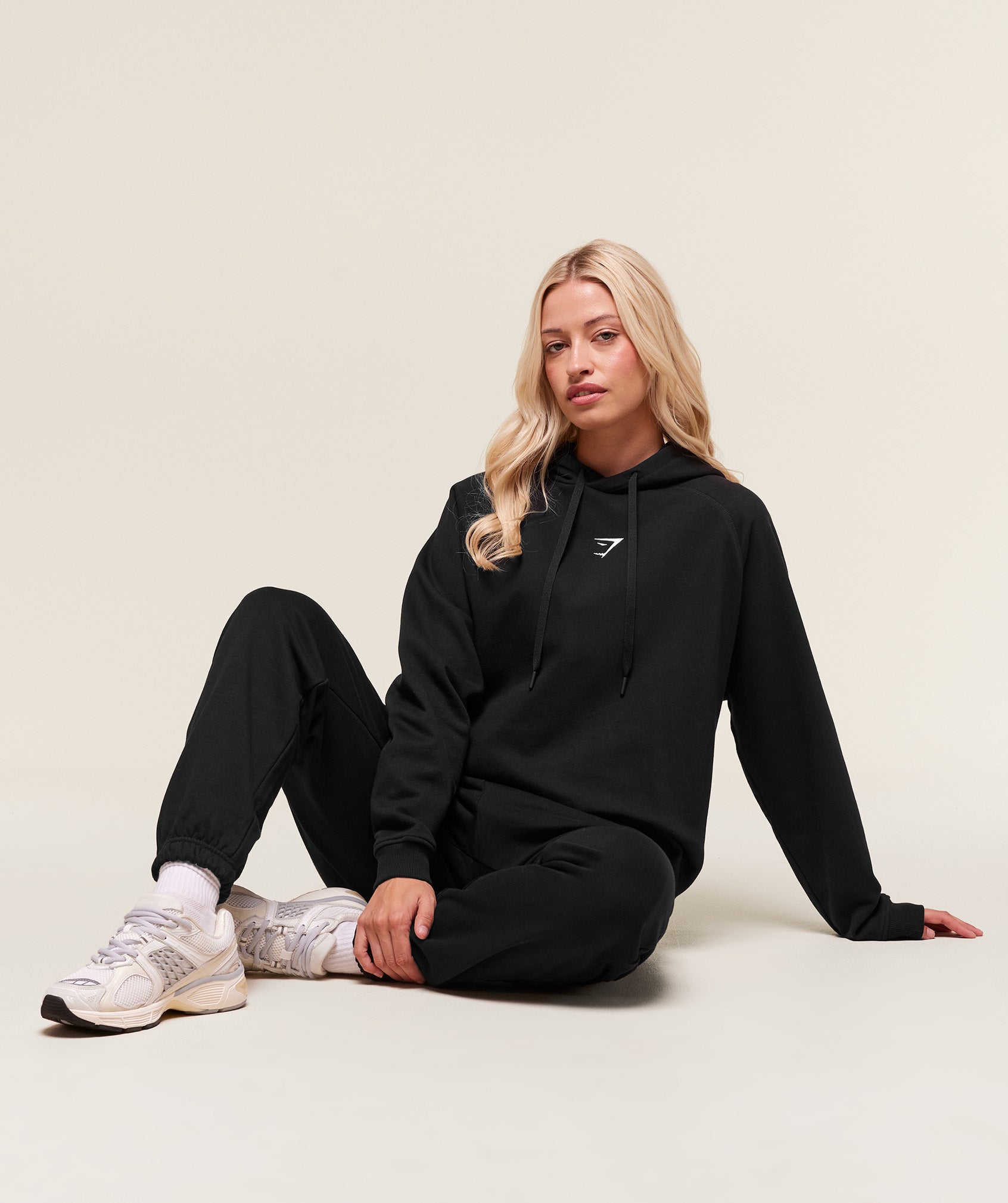 Gymshark Training Oversized Fleece Hoodie - Black