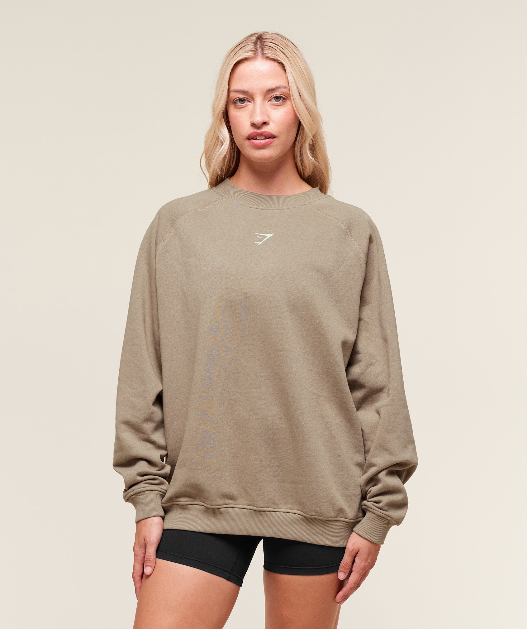 Gymshark Training Oversized Fleece Sweatshirt - Lifestyle Brown