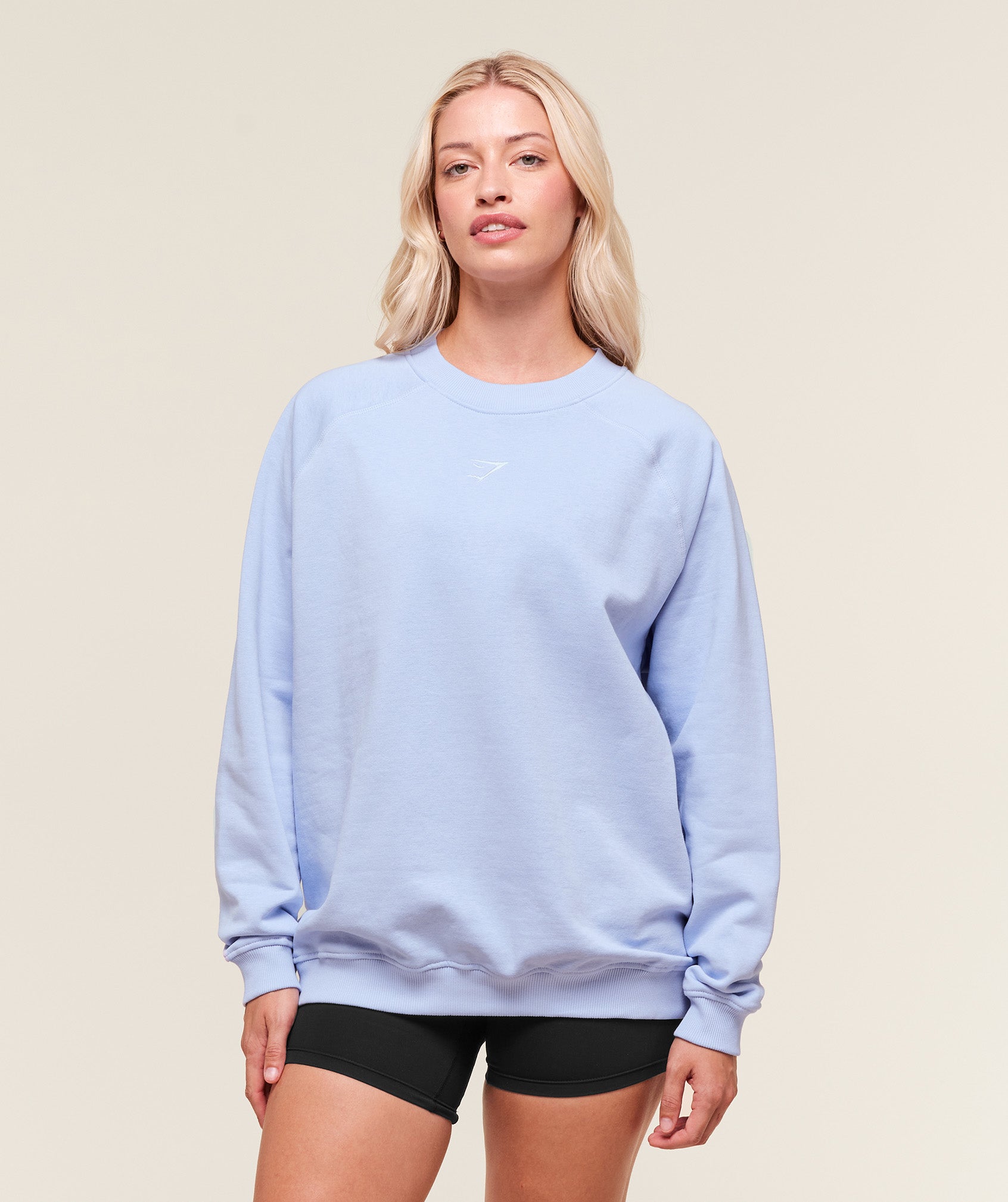 Gymshark Training Oversized Fleece Sweatshirt - Peri Blue