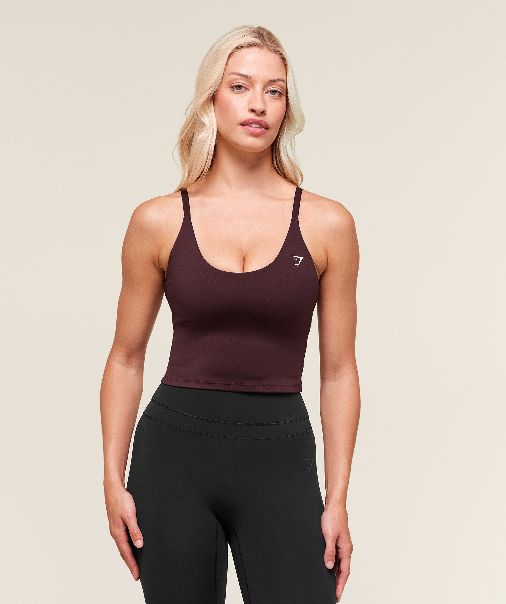 Gymshark Training Cami Tank With Shelf - Cherry Purple