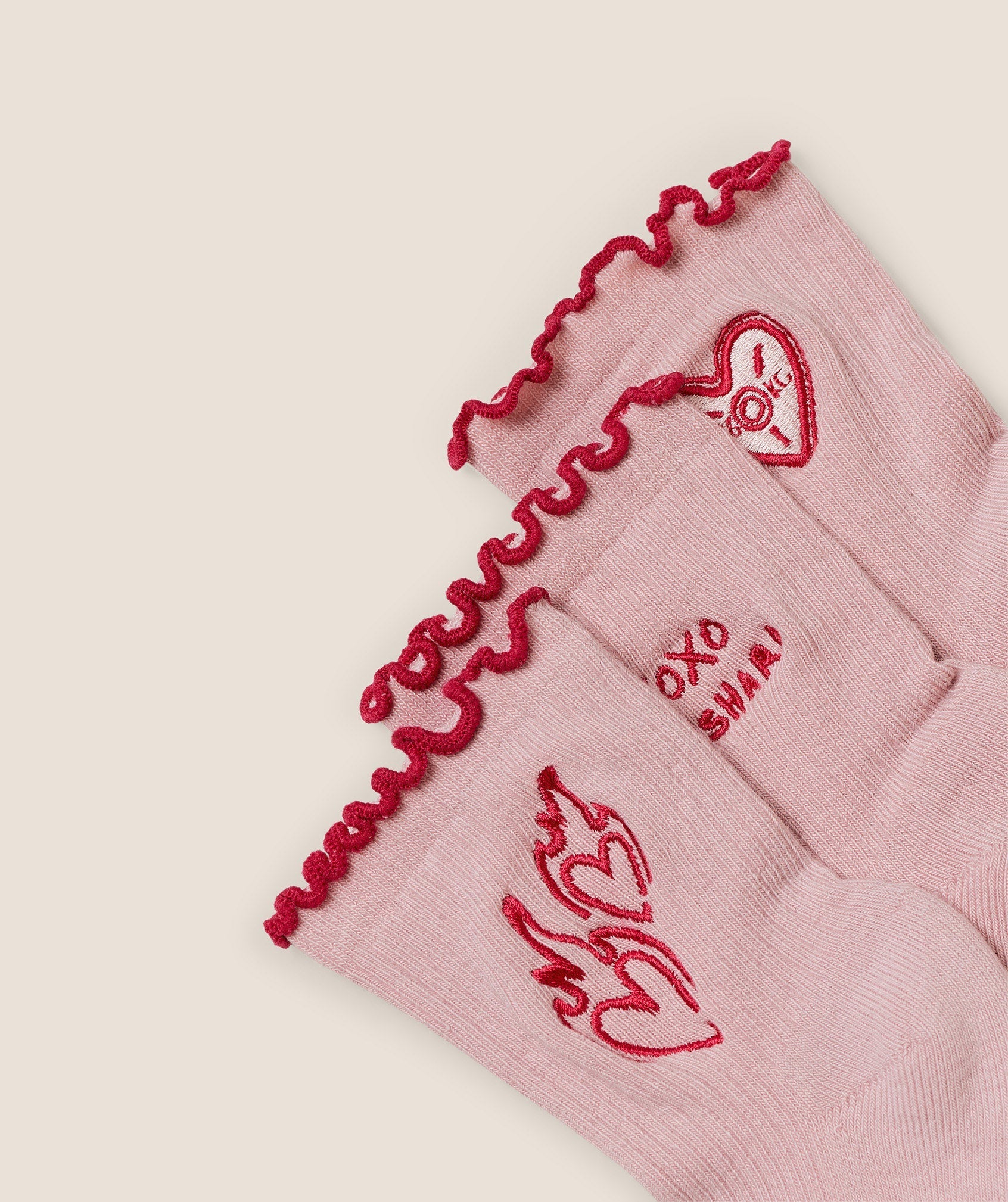 Gymshark Frill Midi Sock 3pk - Cloud Pink