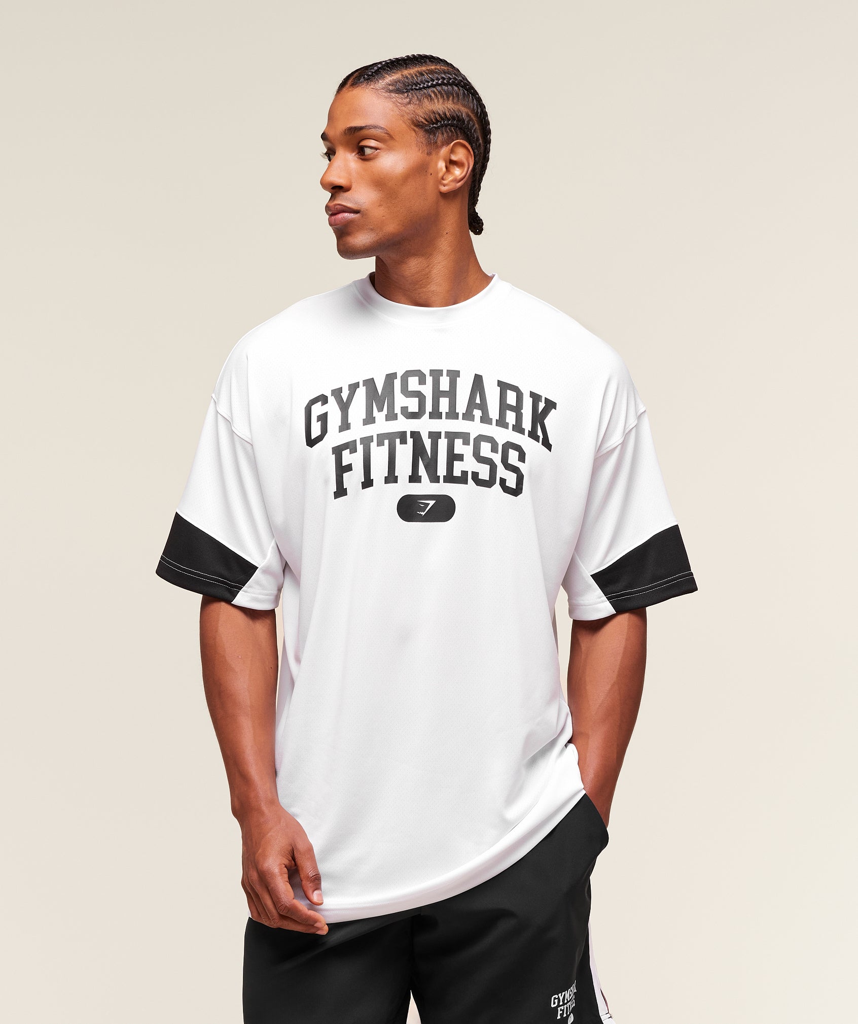 Gymshark Campus Oversized T-Shirt - White