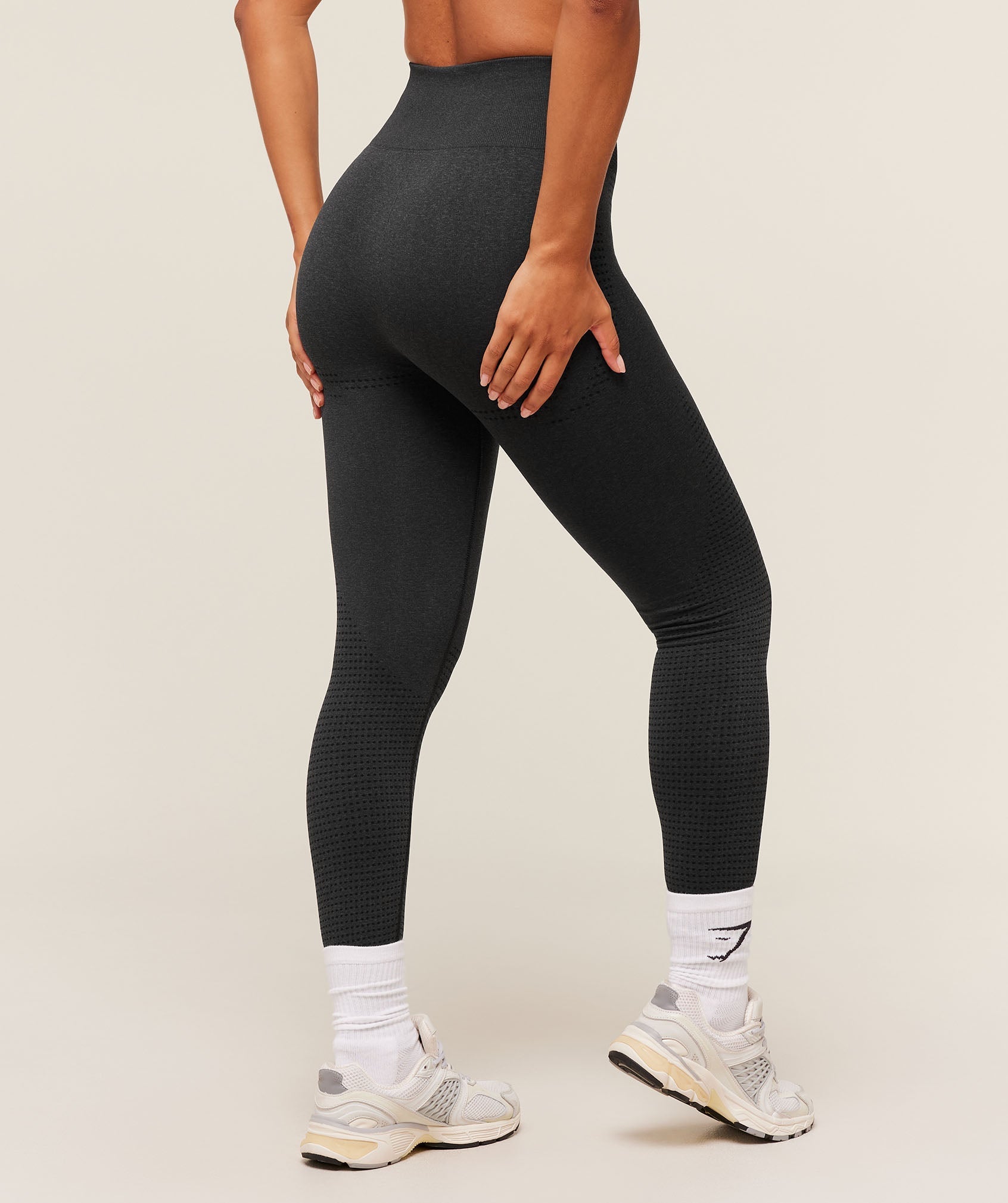 Gymshark Vital Regular Leggings - Black Marl