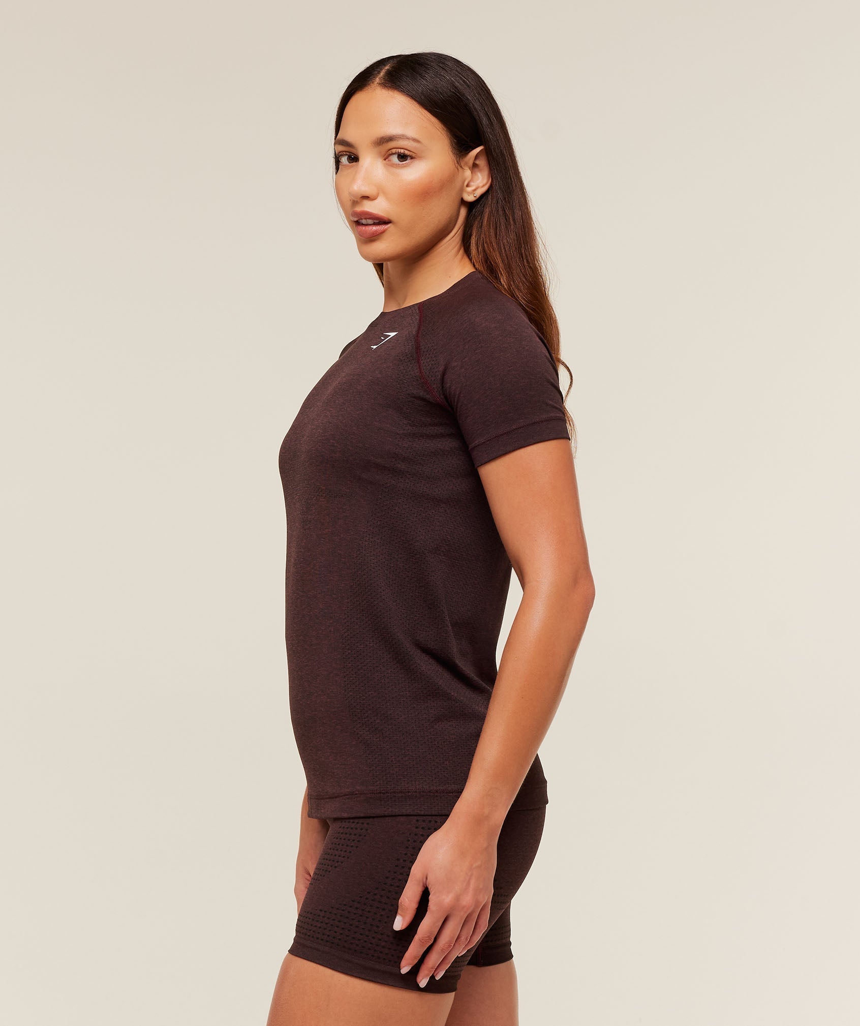 Gymshark Vital Light T-Shirt - Rich Maroon/Marl