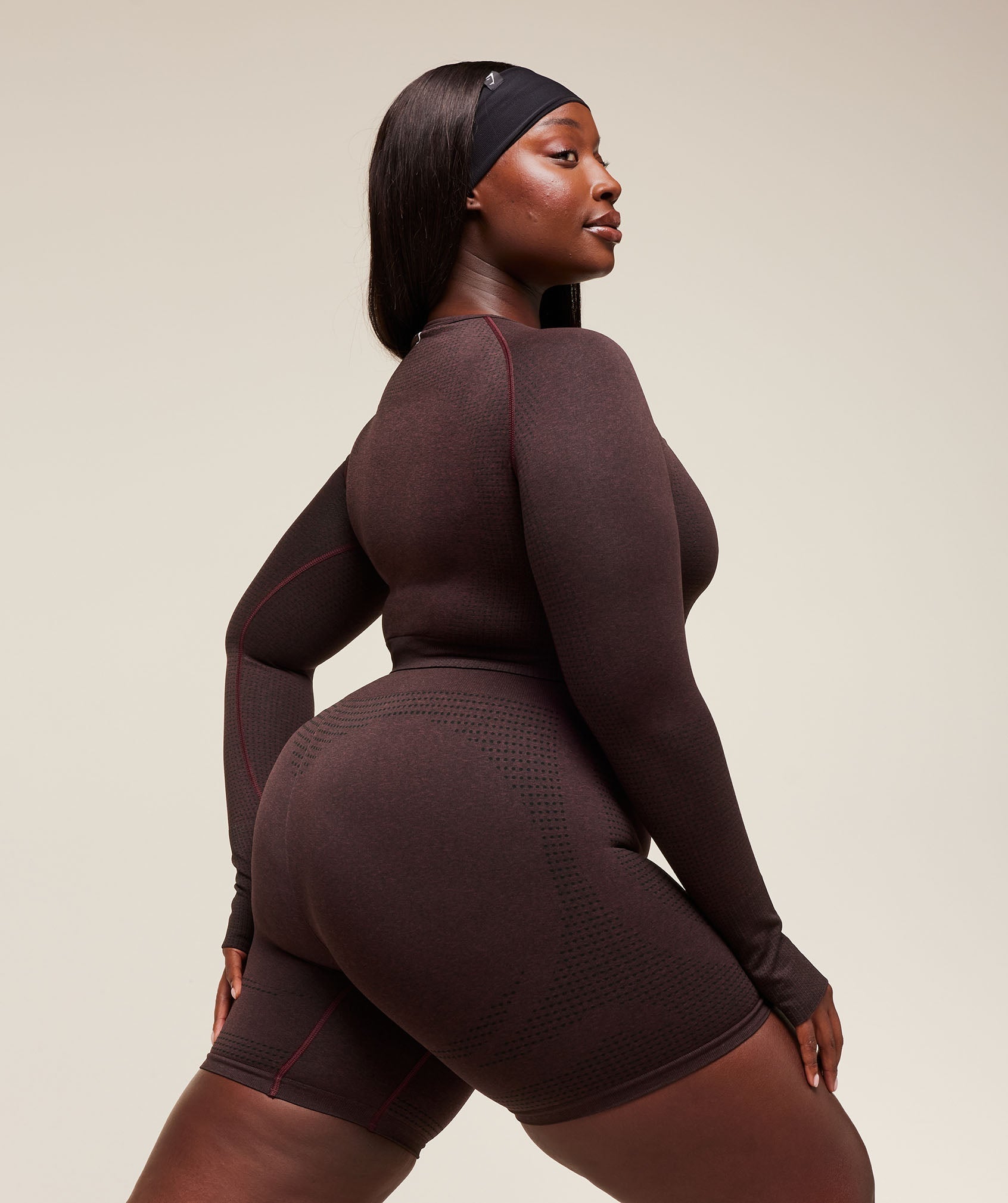 Gymshark Vital Shorts - Rich Maroon/Marl