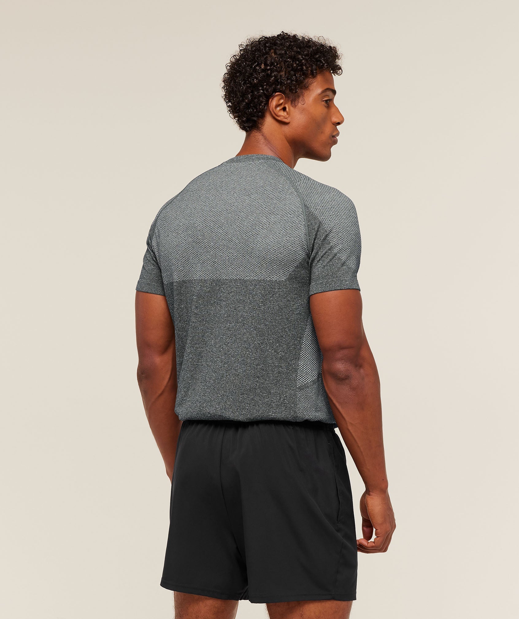 Gymshark Vital Seamless T-Shirt - Graphite Grey/Soft White