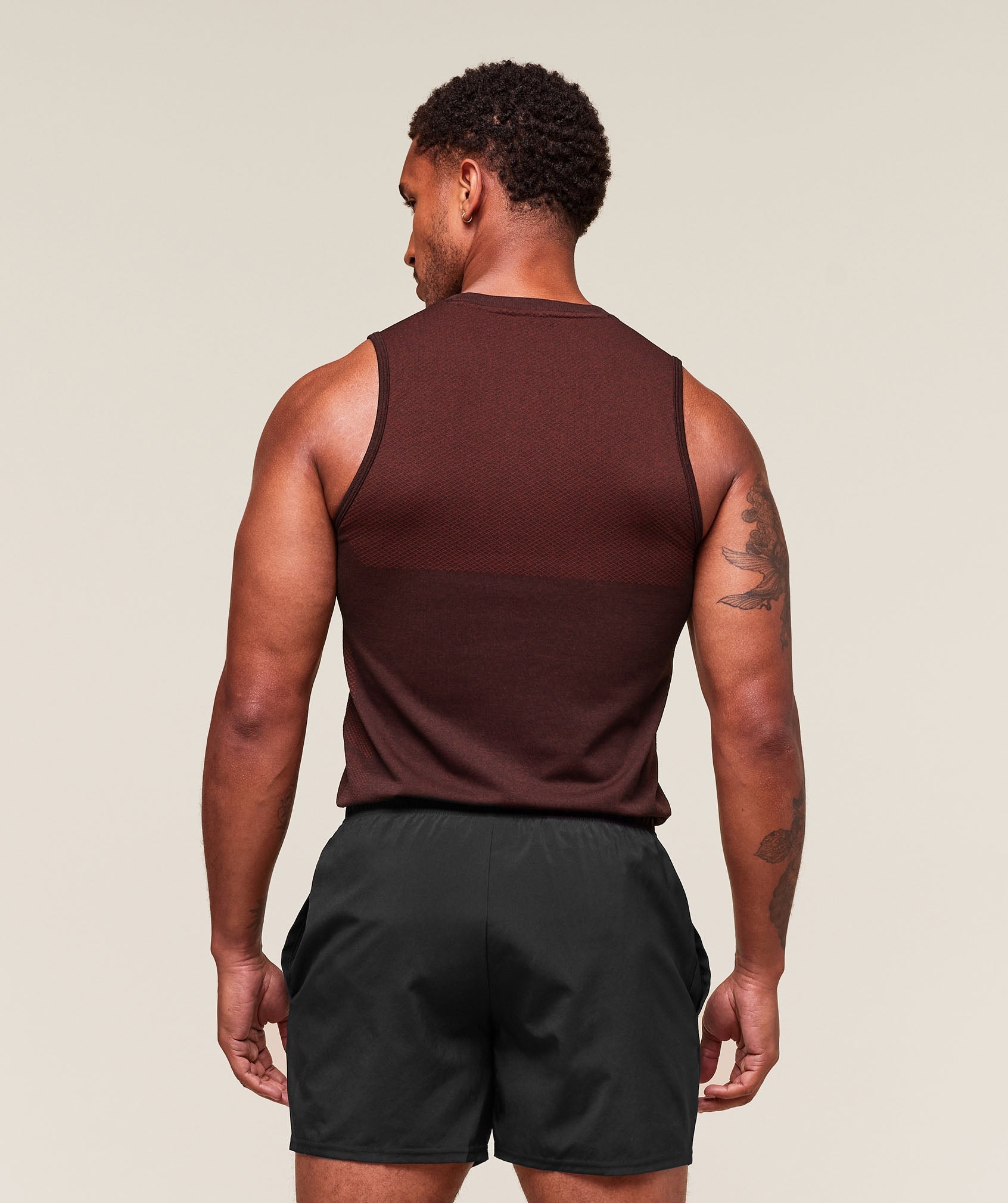 Gymshark Vital Tank - Black/Sets Red