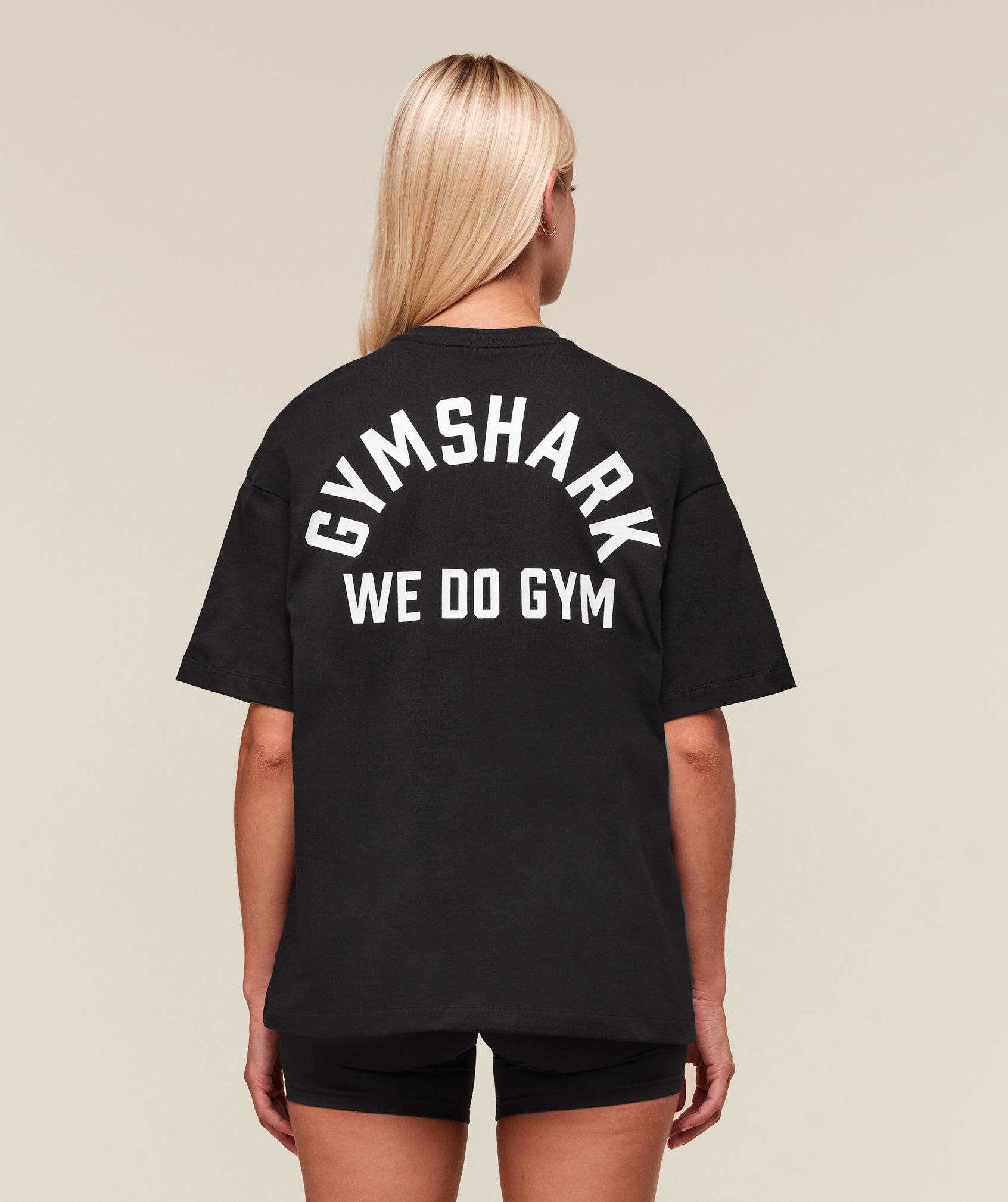 Gymshark We Do Gym Graphic Oversized T-Shirt - Black