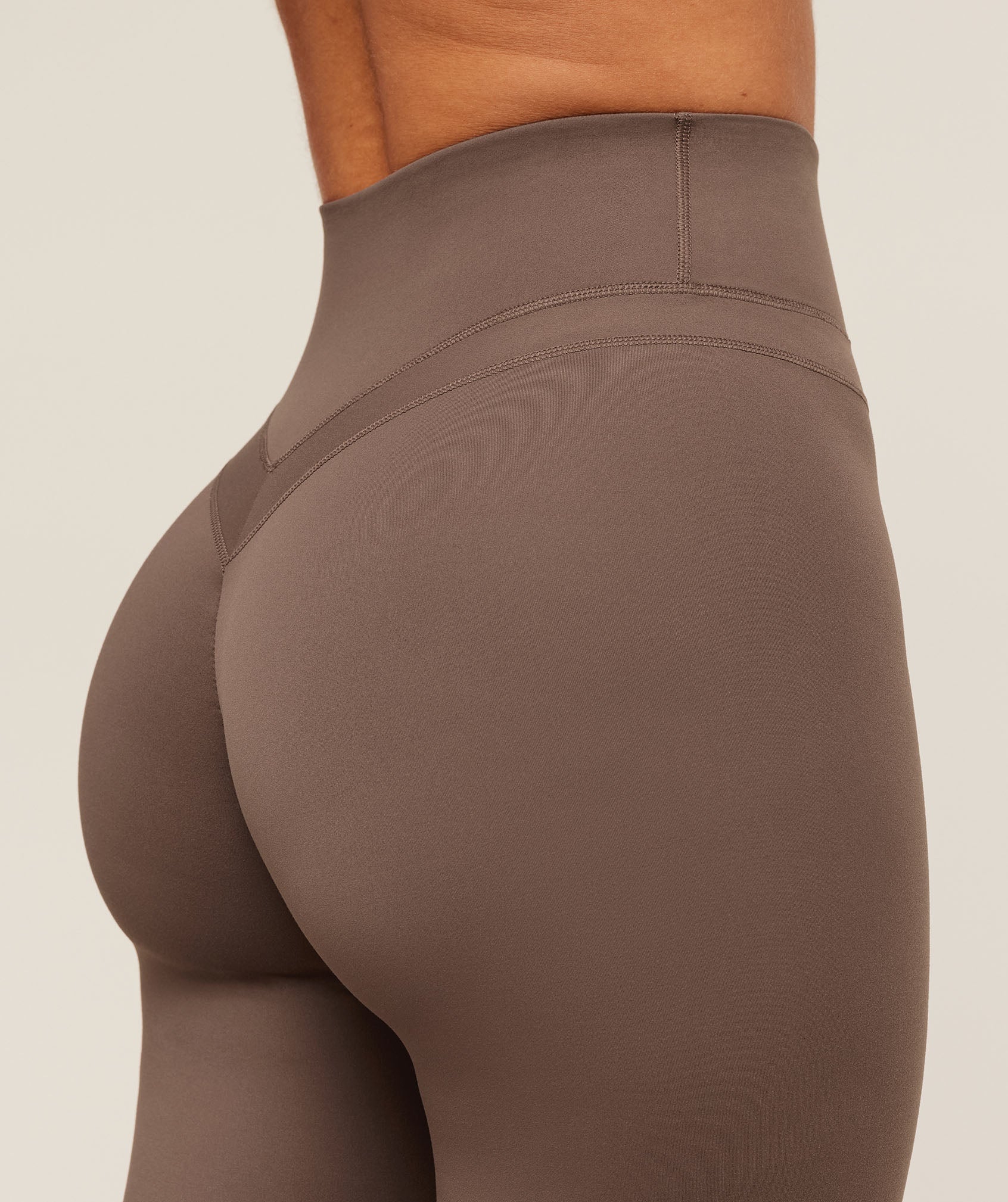 Gymshark Whitney Flared Leggings Short - Soft Brown