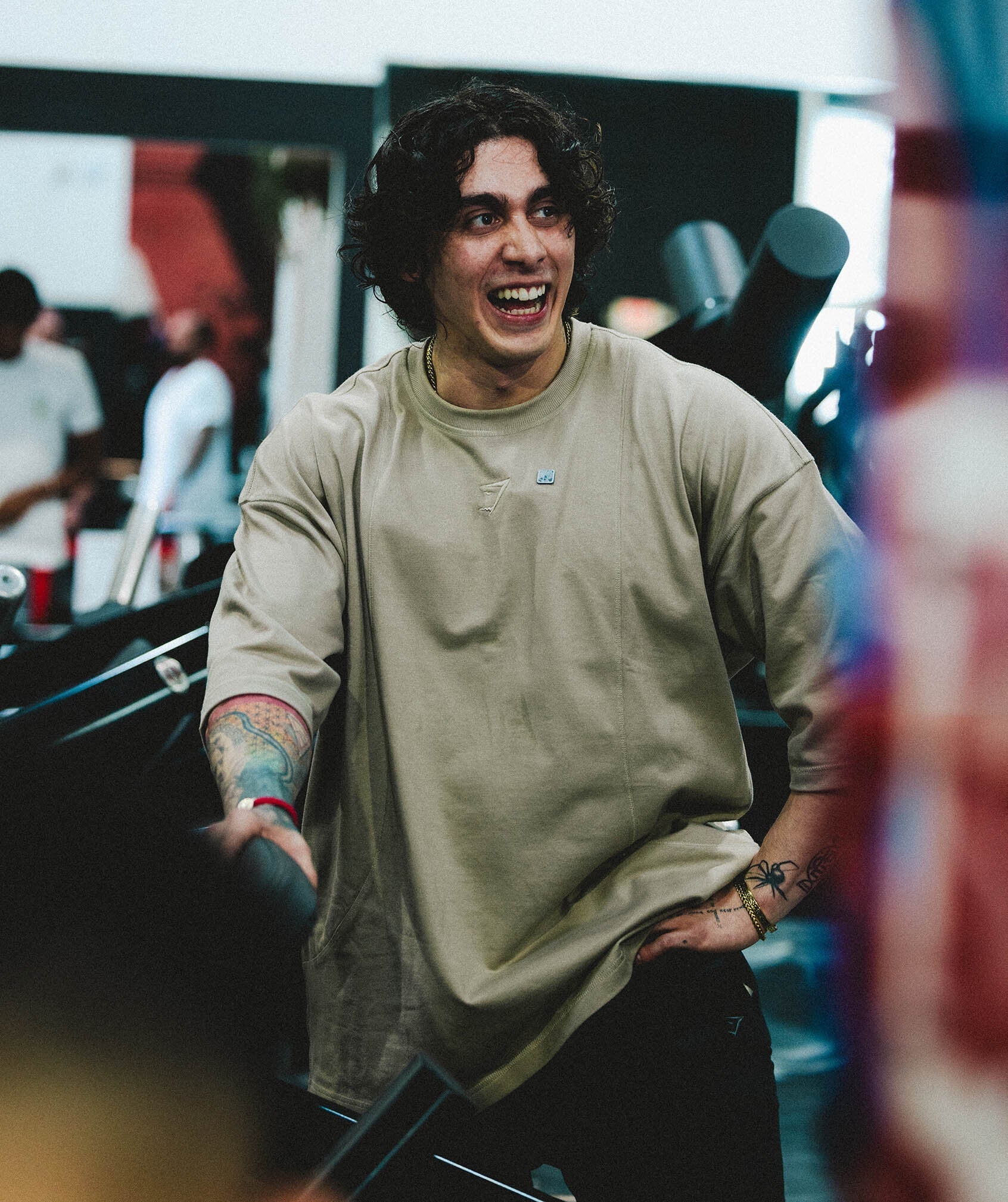 Gymshark Premium Lifting T-Shirt - Sand Brown