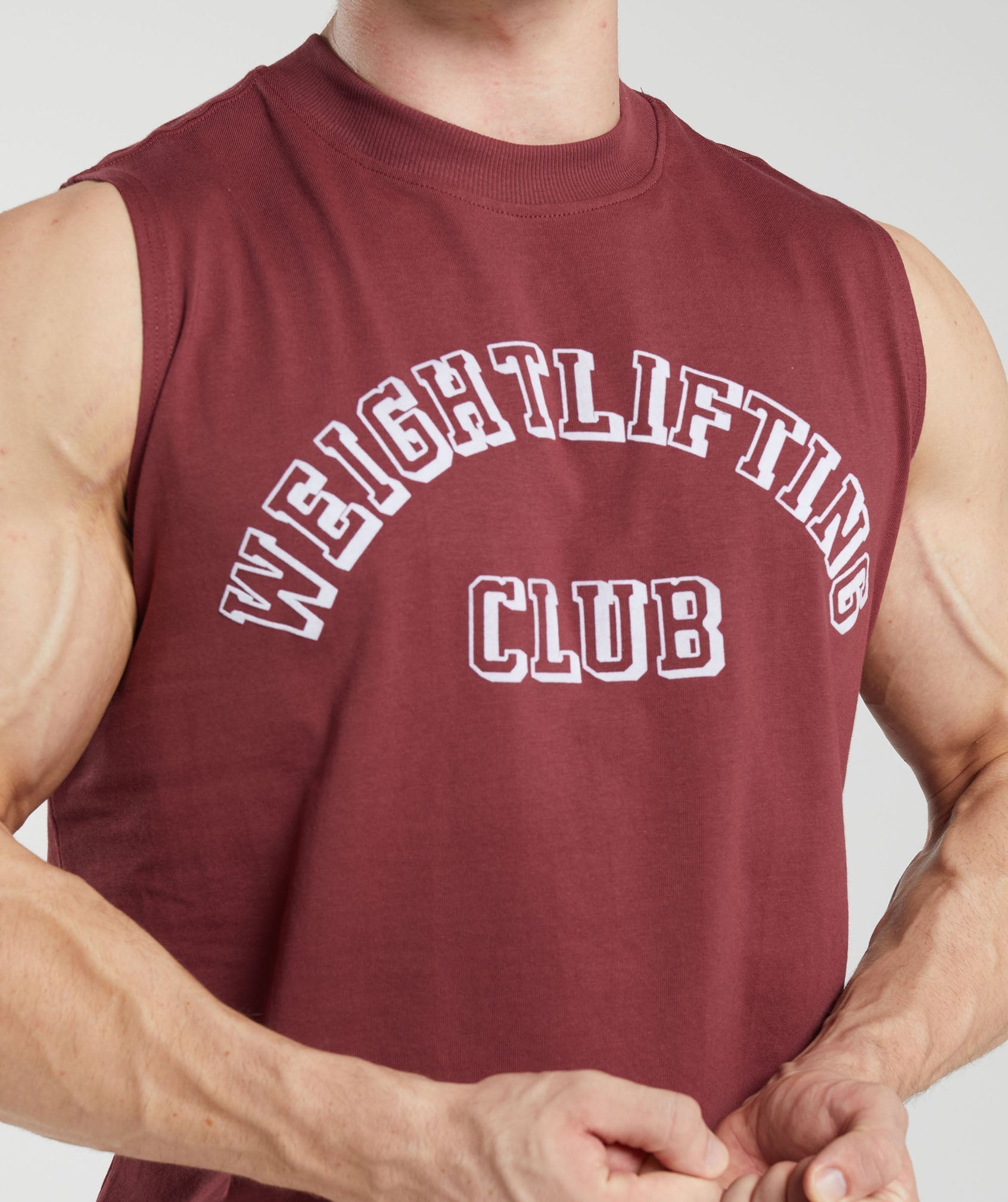 Gymshark Weightlifting Club Tank - Washed Burgundy