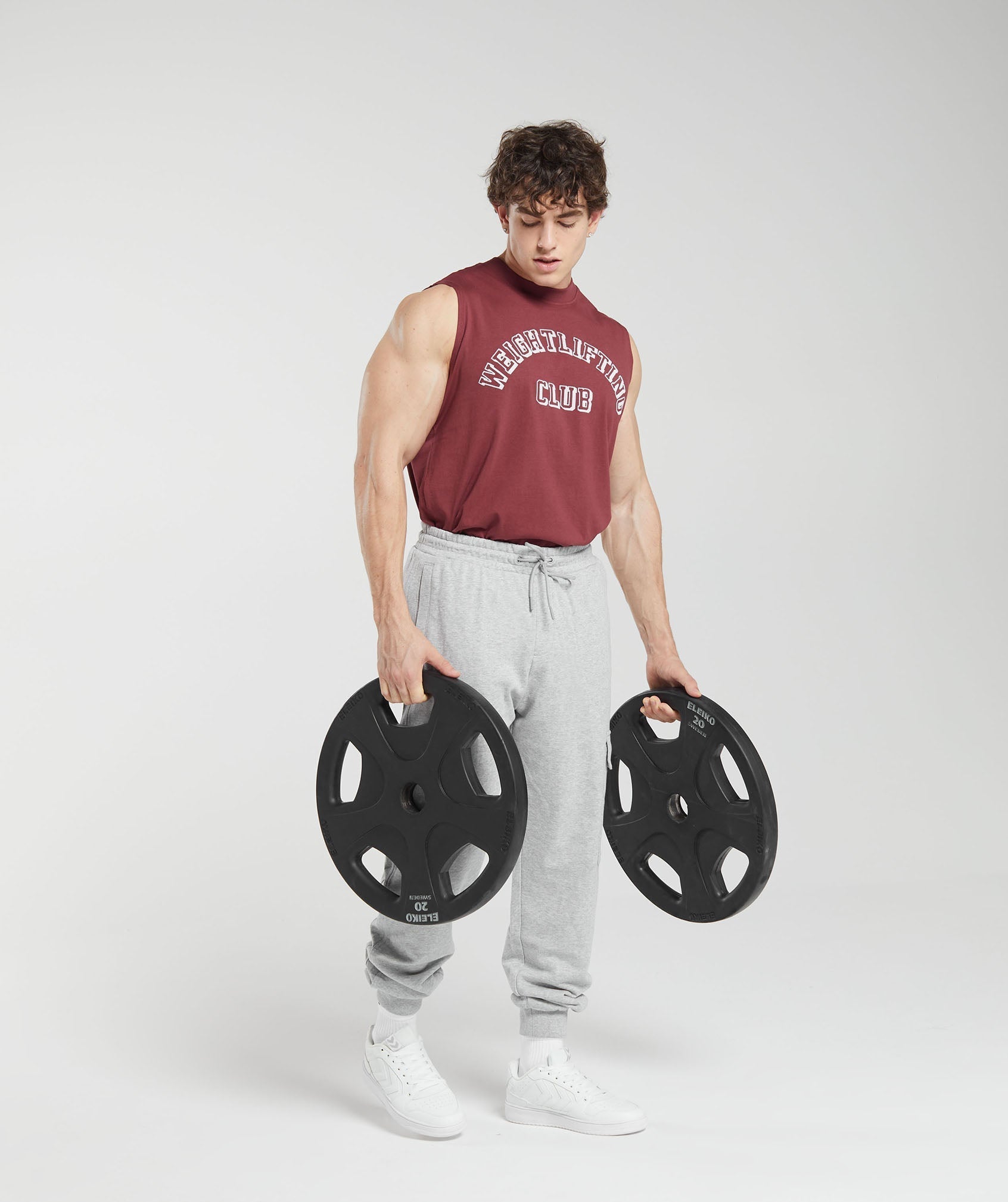 Gymshark Weightlifting Club Tank - Washed Burgundy