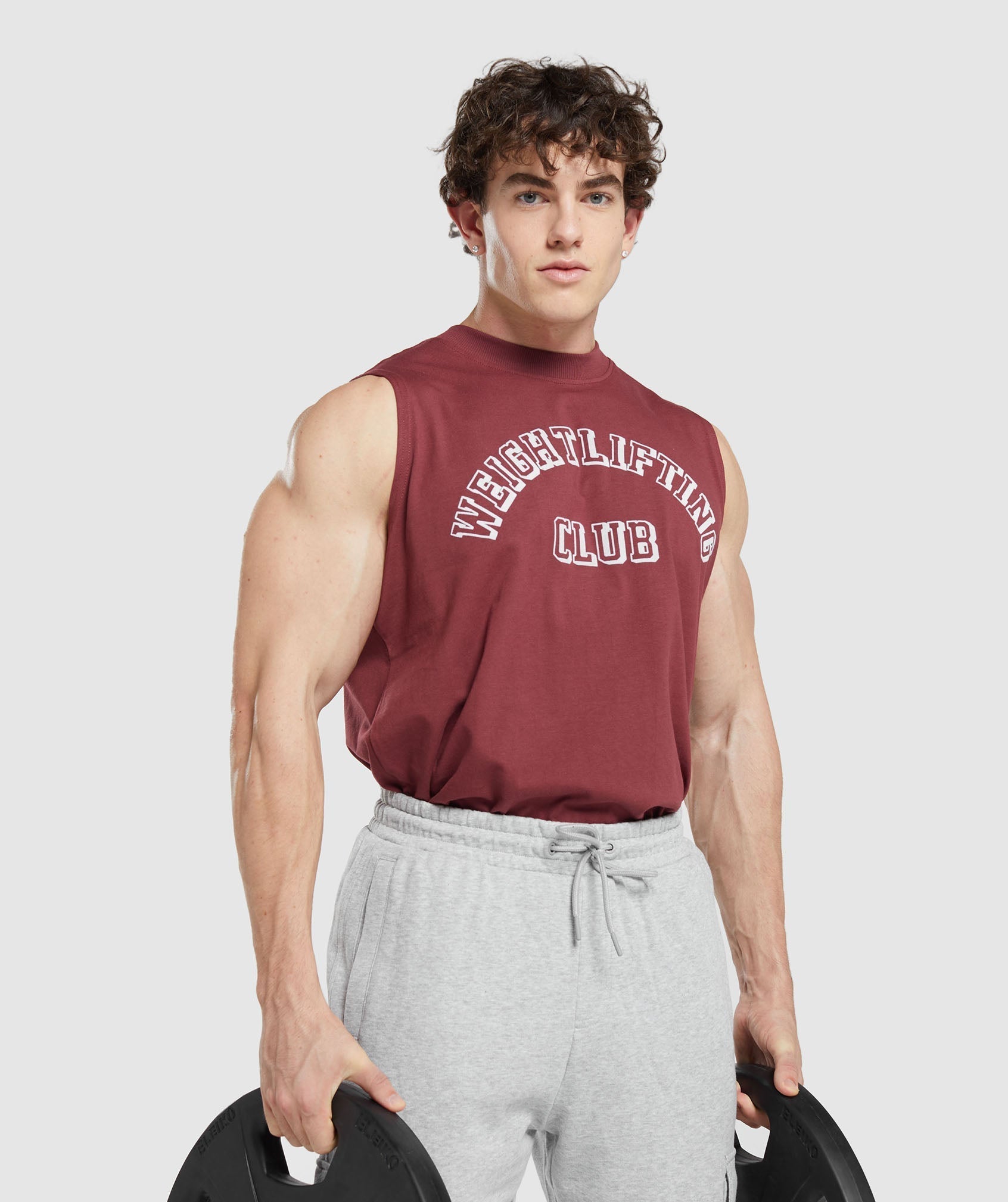Gymshark Weightlifting Club Tank - Washed Burgundy