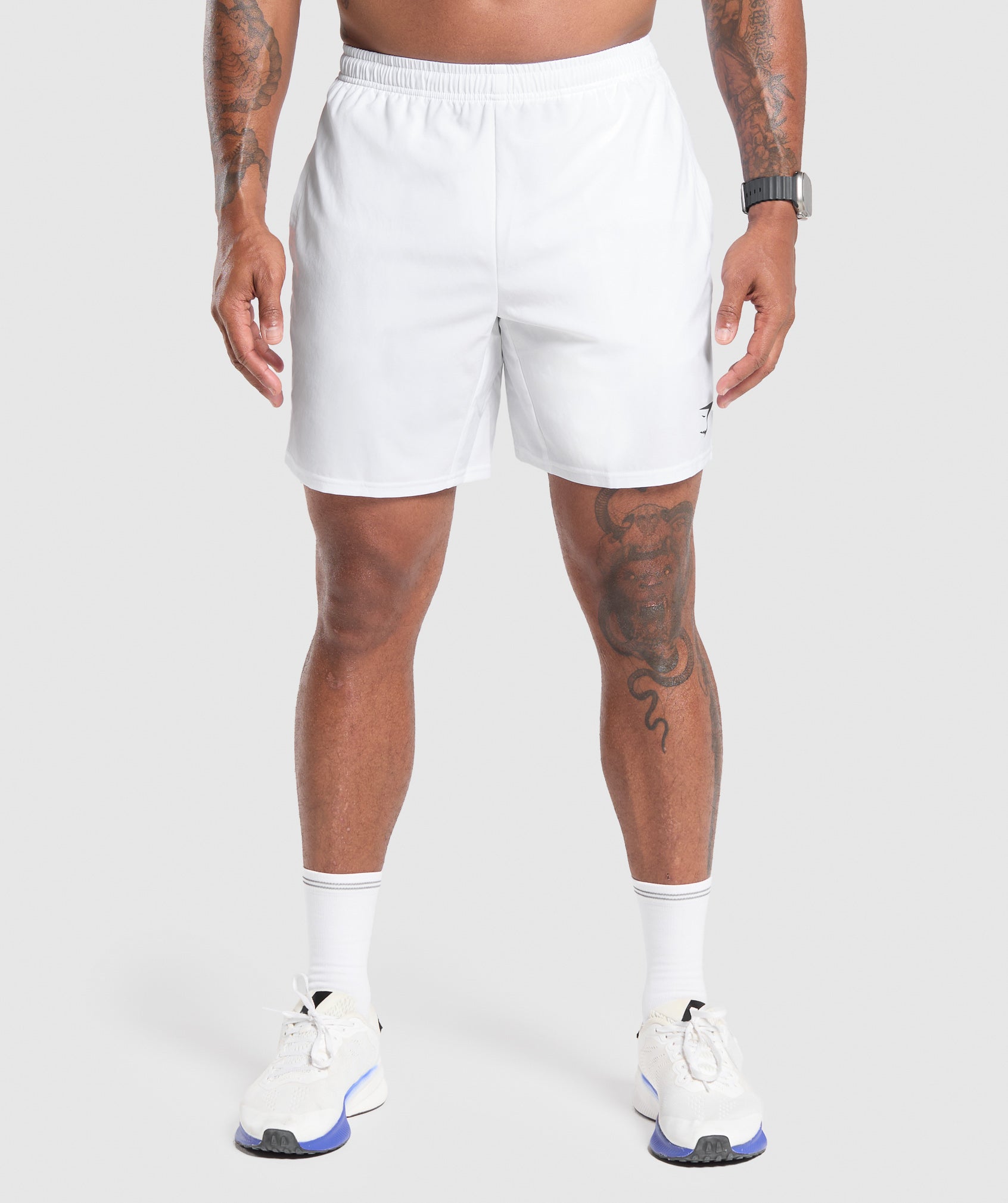 Gymshark Arrival 7" Shorts - White