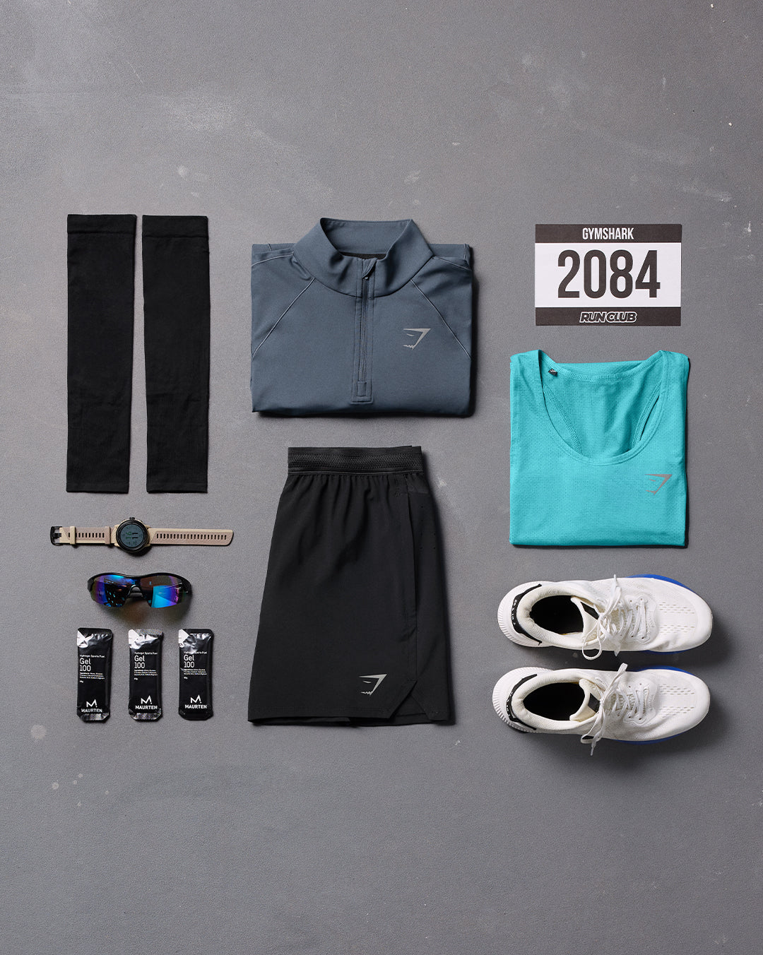 Gymshark Speed 1/4 Zip - Titanium Blue