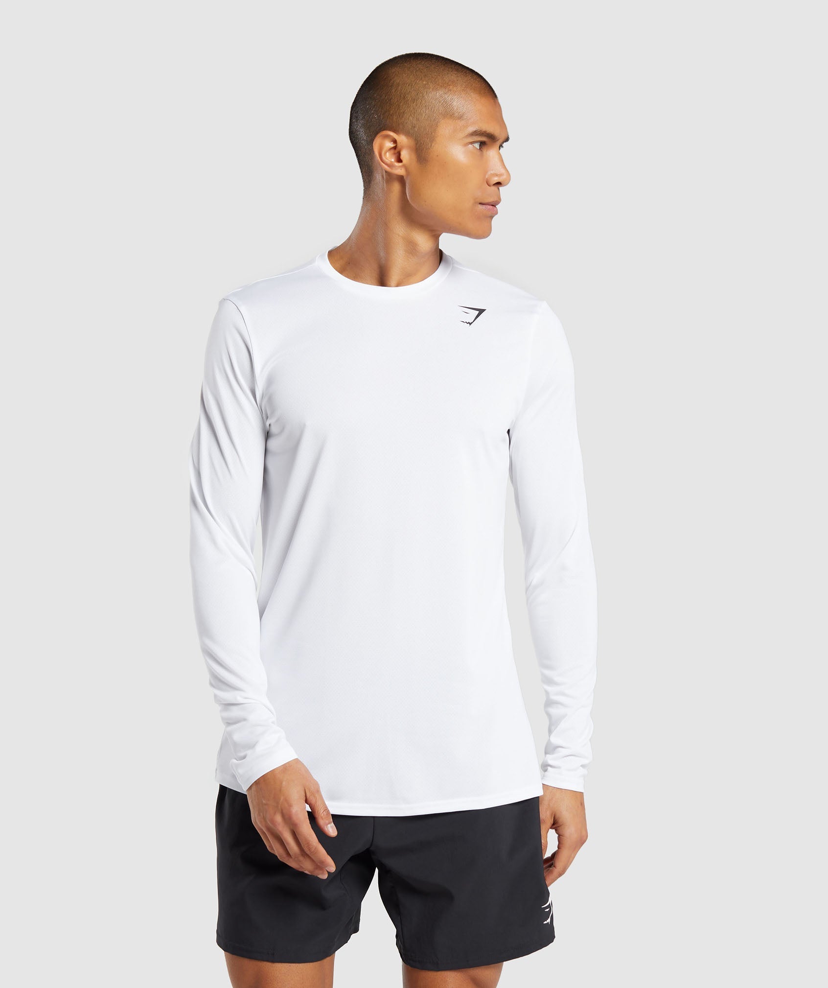 Gymshark Arrival Long Sleeve T-Shirt - White
