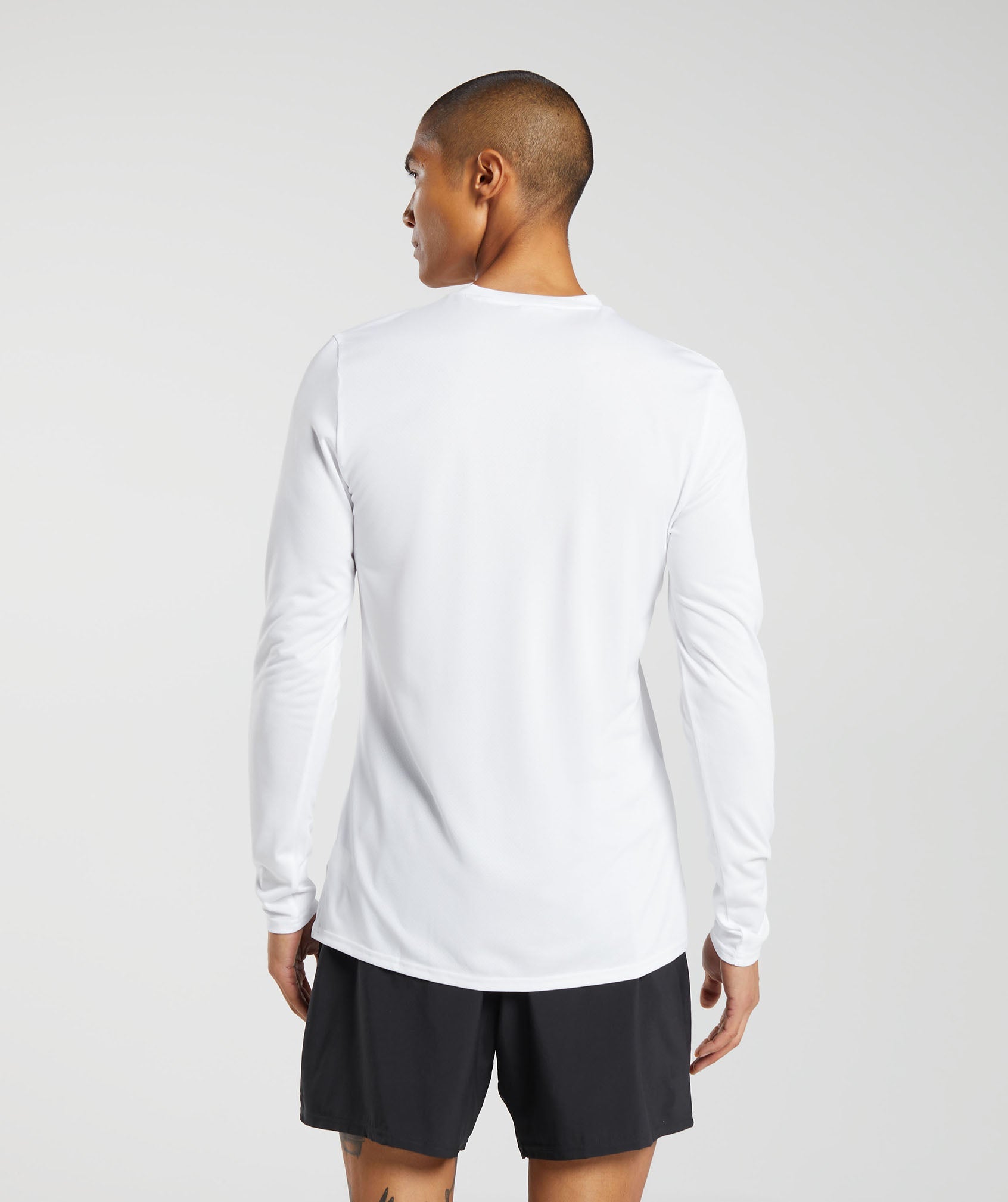 Gymshark Arrival Long Sleeve T-Shirt - White