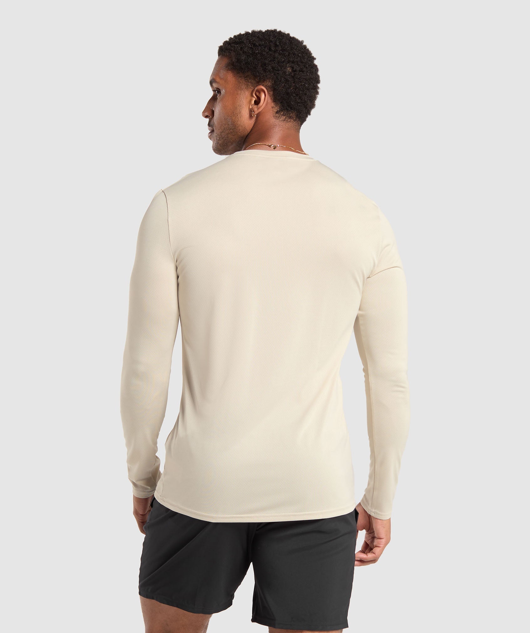 Gymshark Arrival Long Sleeve T-Shirt - Pebble Grey