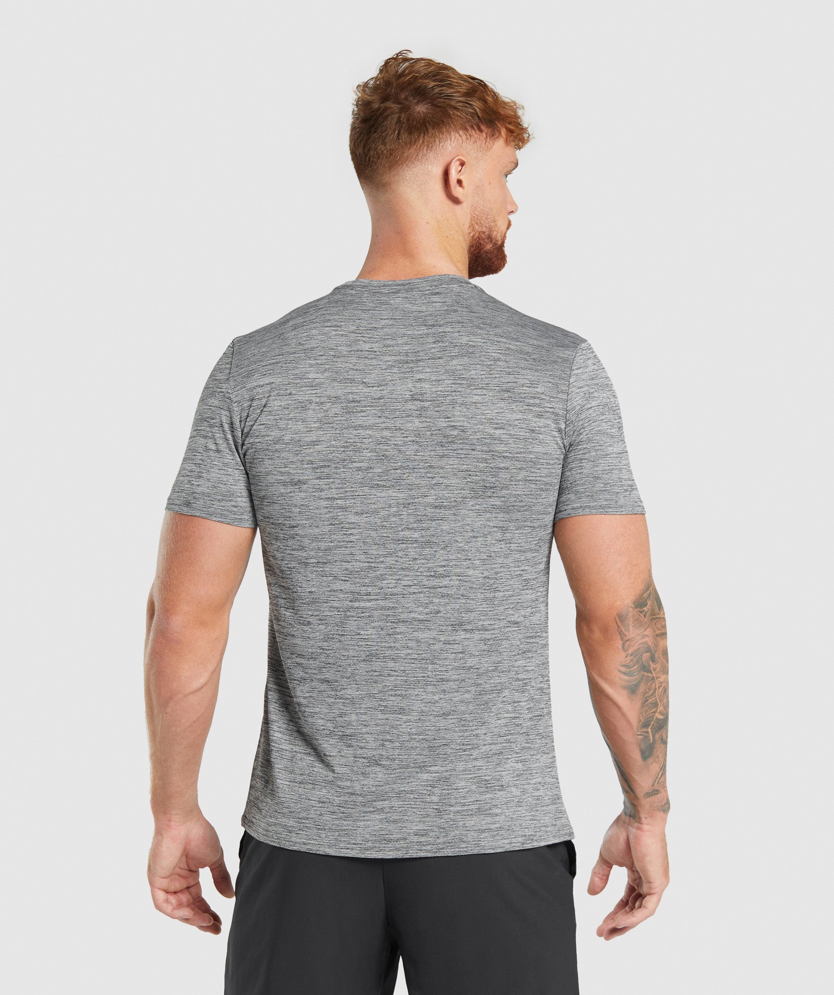 Gymshark Arrival Marl T-Shirt - Silhouette Grey/Light Grey Marl