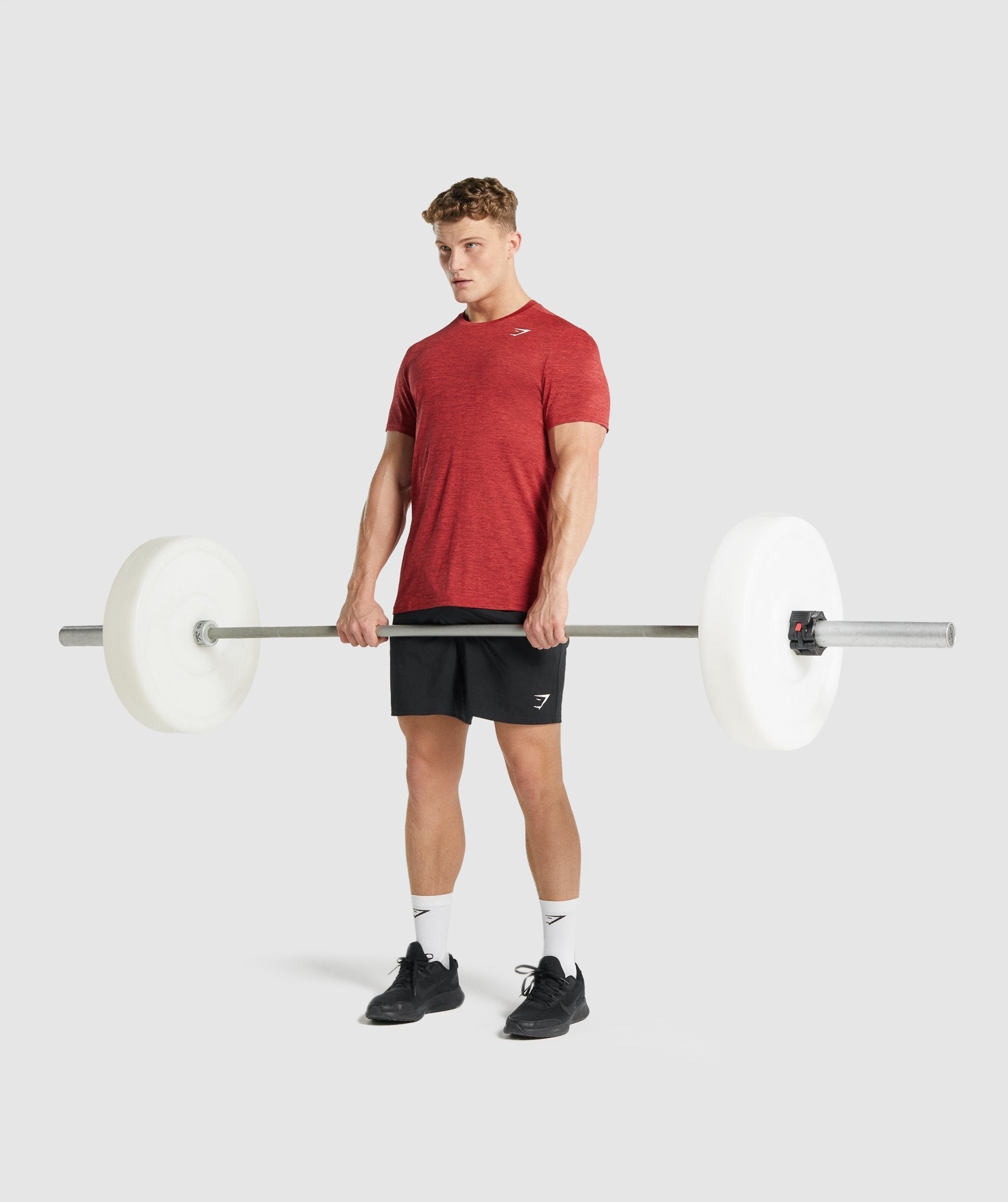 Gymshark Arrival Marl T-Shirt - Red Marl