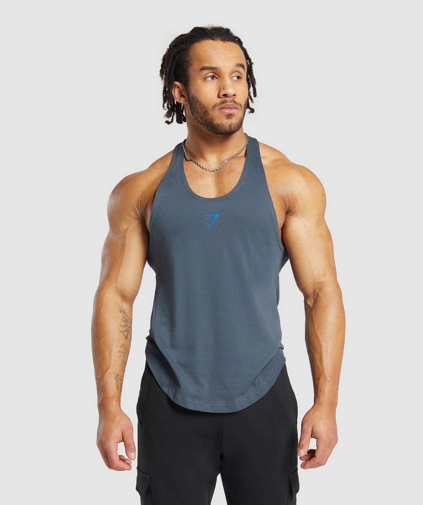 Gymshark Bold Stringer - Titanium Blue