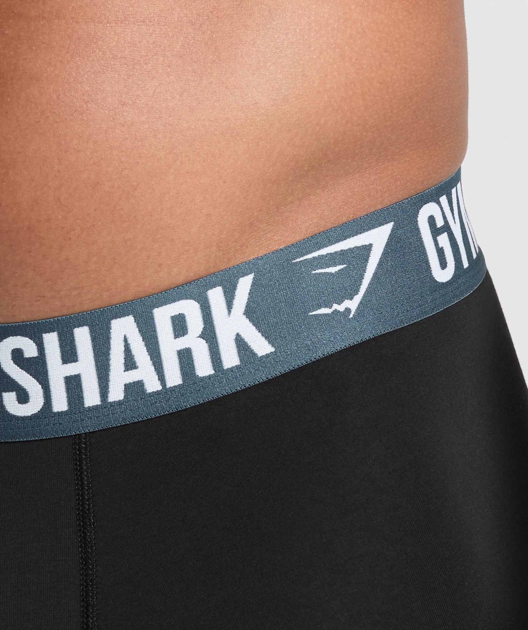 Gymshark Boxer Brief 3PK - Black/Warm Lilac/Black/Cargo Blue/Black/Reps Red