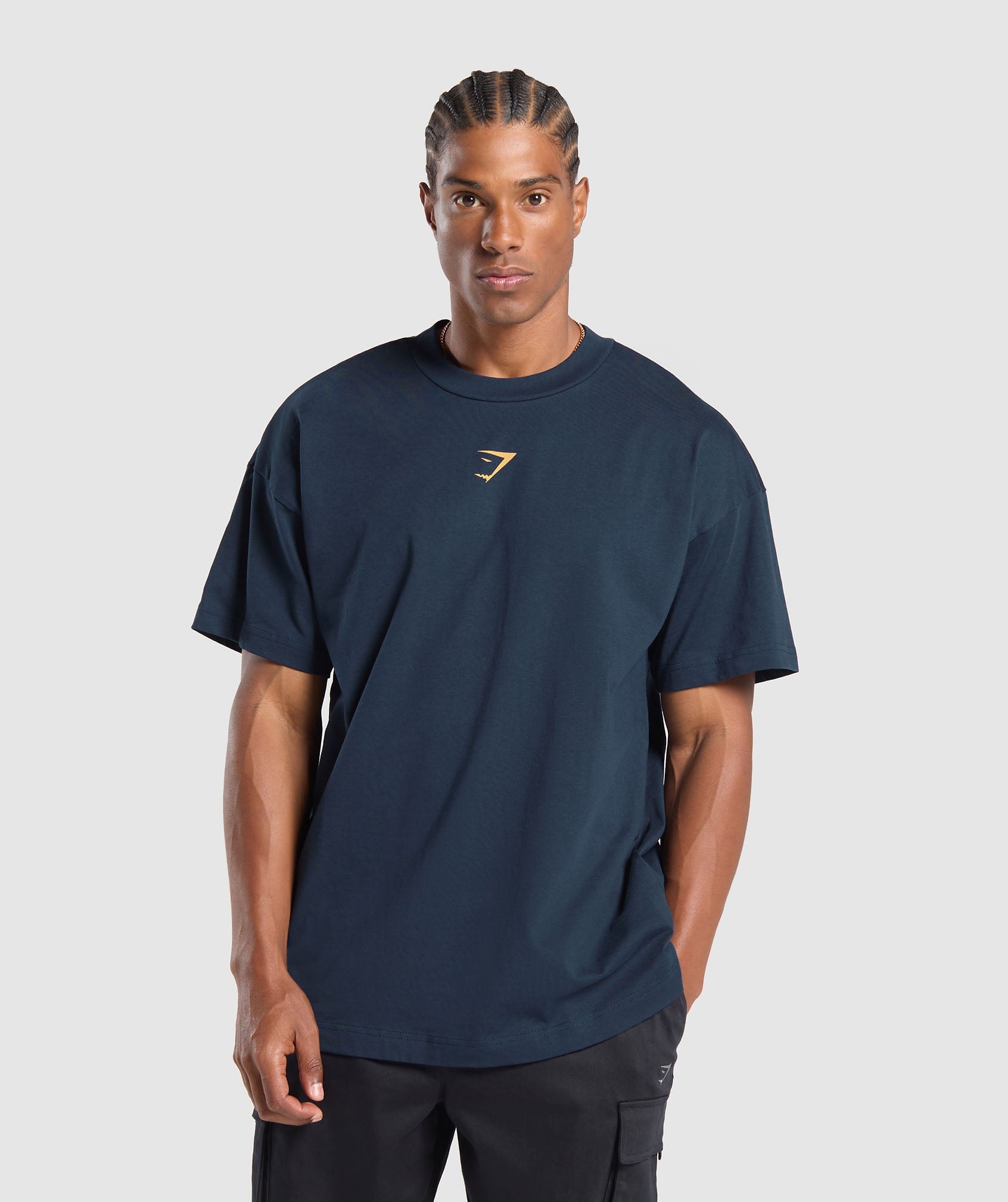 Gymshark British Lifting Goods Graphic T-Shirt - Navy