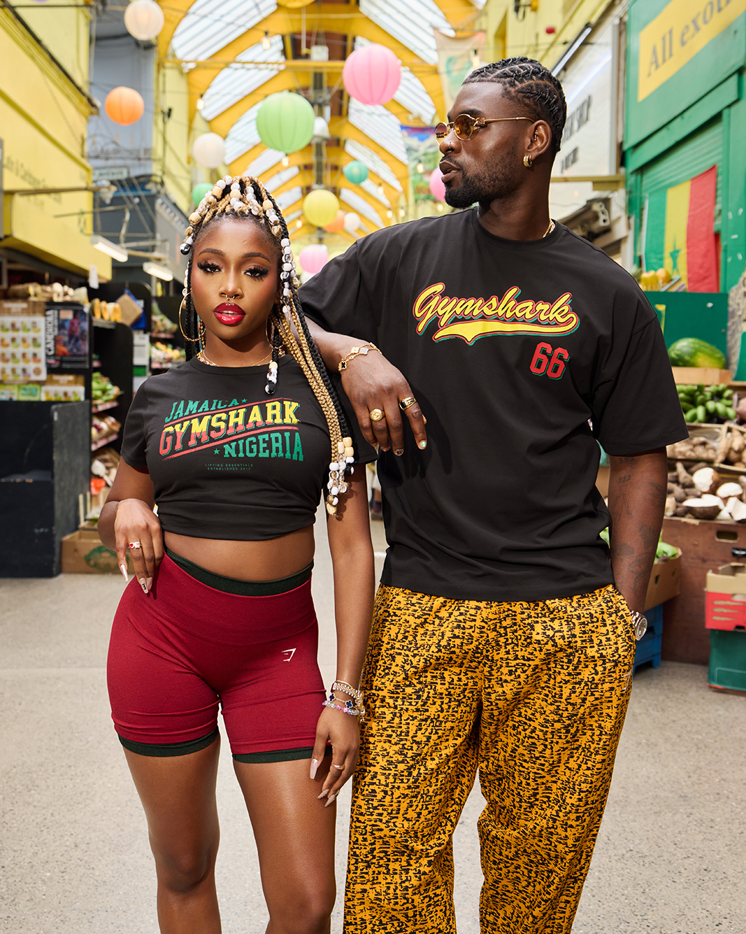 Indiyah and Dami x Graphic Baby Tee - Black