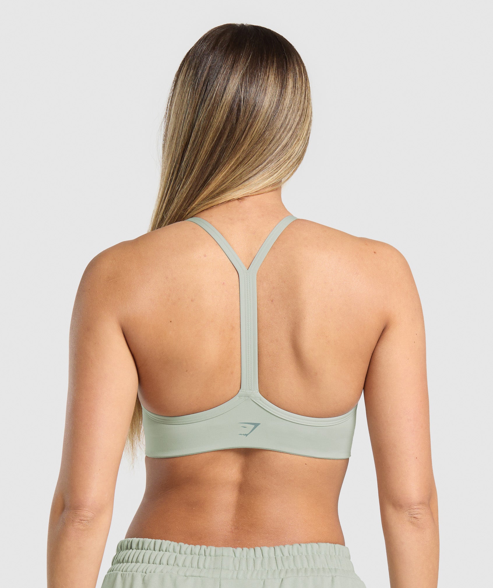 Campus Classics Graphic Sports Bra - Stone Grey
