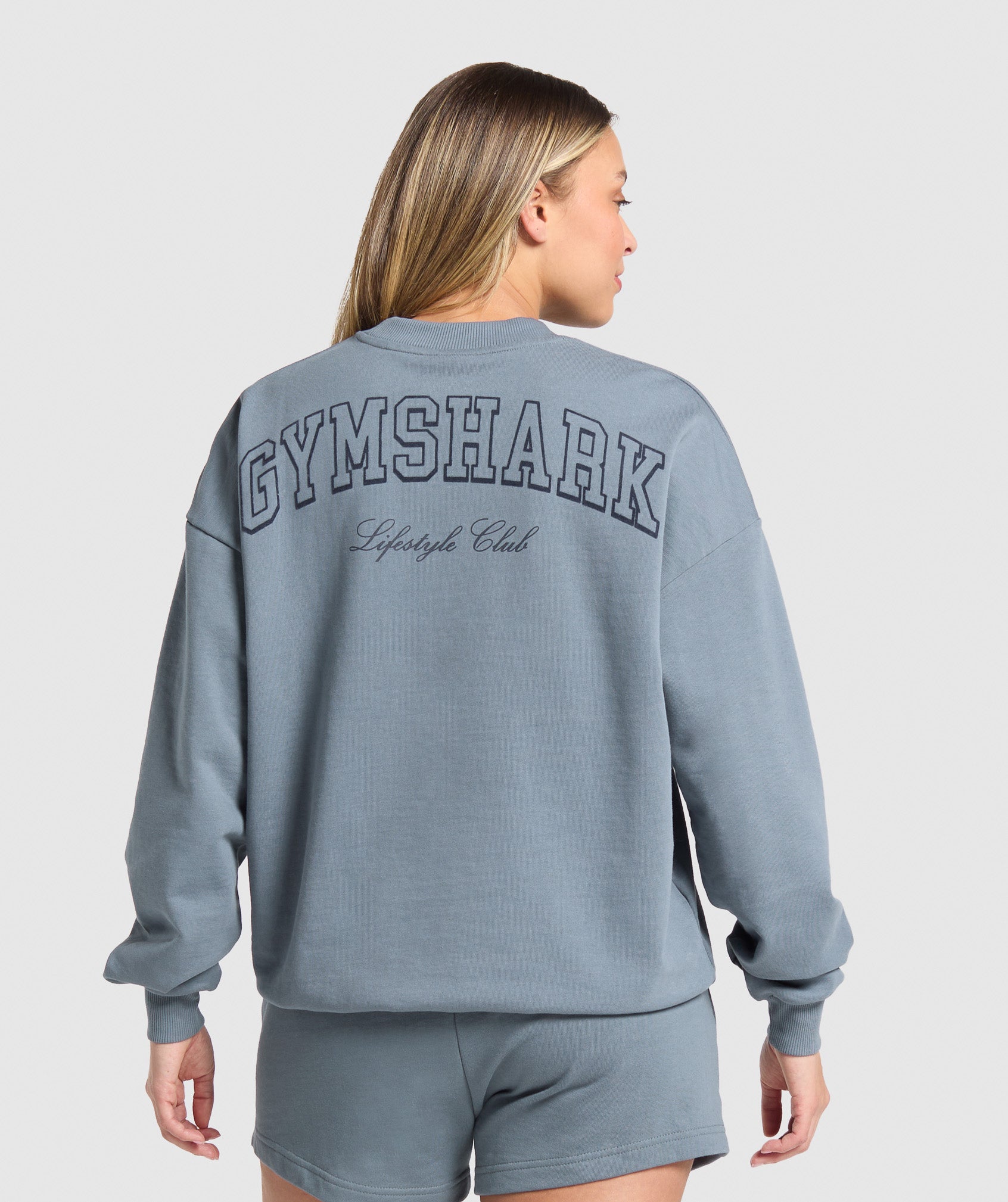 Campus Classics Graphic Sweatshirt - Iron Blue