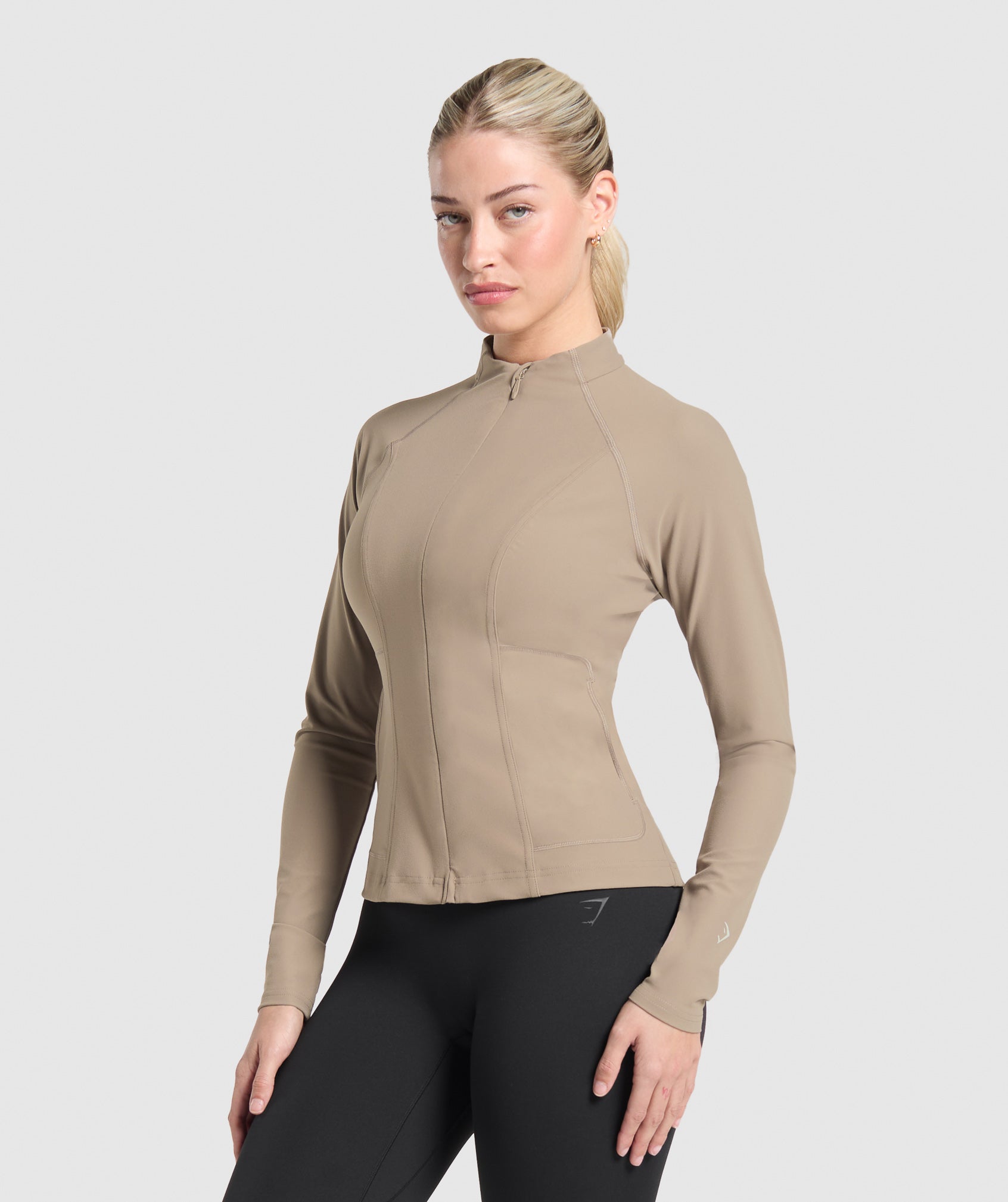 Gymshark Conditioning Full Zip Jacket - Lifestyle Brown