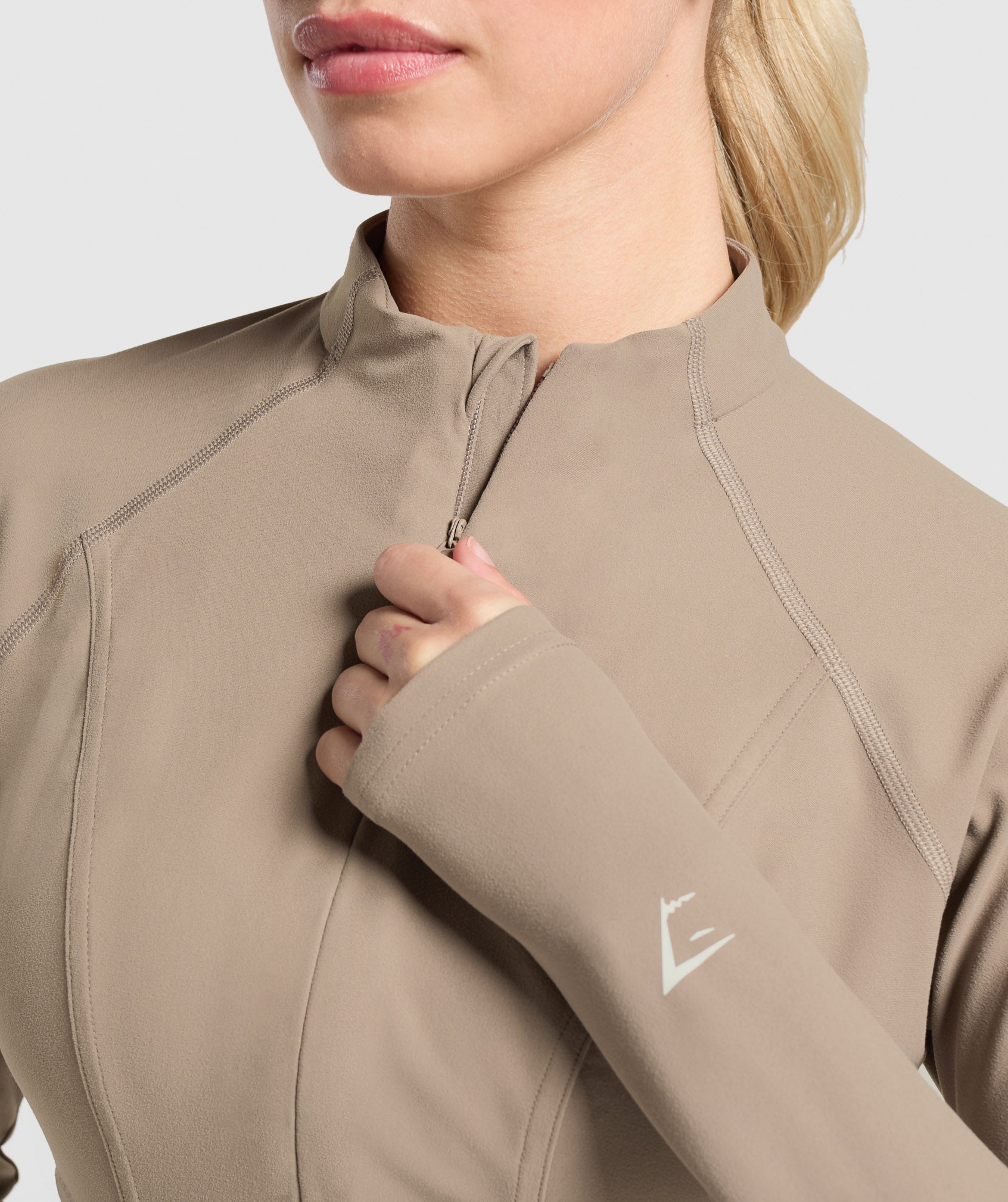 Gymshark Conditioning Full Zip Jacket - Lifestyle Brown