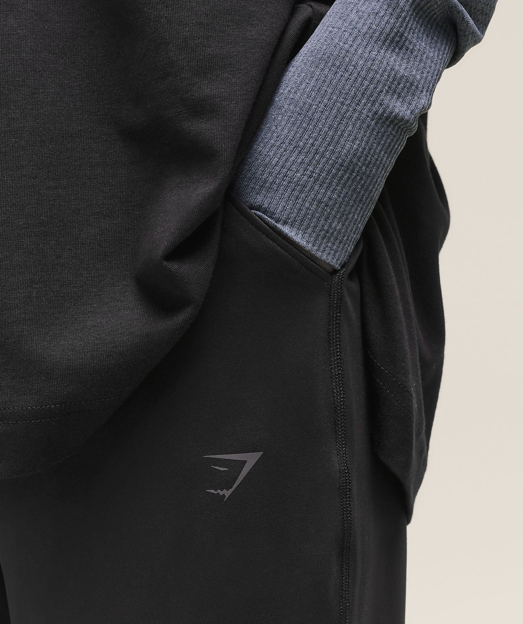 Gymshark Covered Jogger - Black