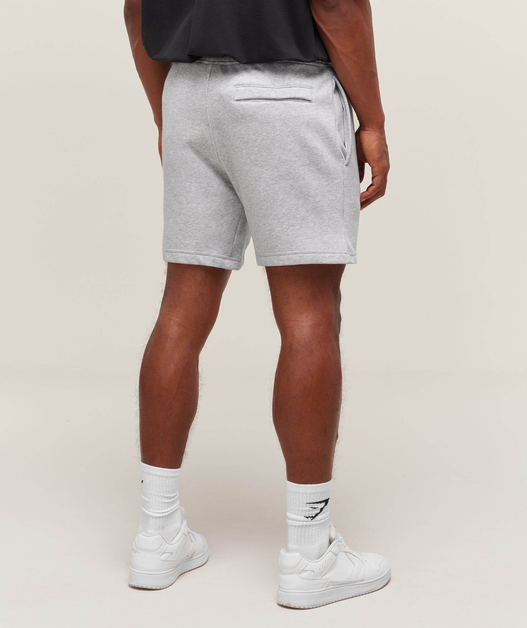 Gymshark Crest 7" Shorts - Light Grey Marl