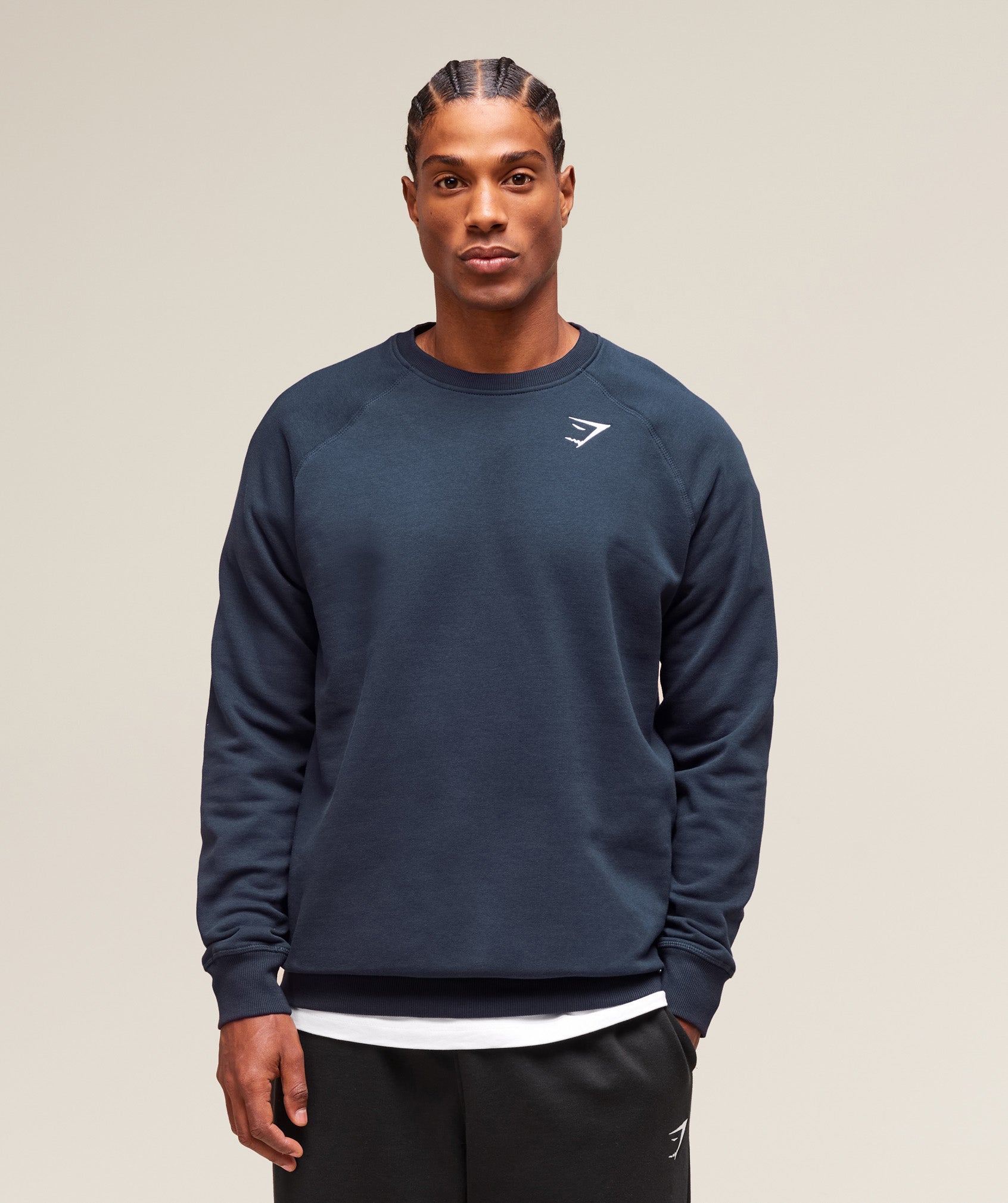 Gymshark Crest Sweatshirt - Navy
