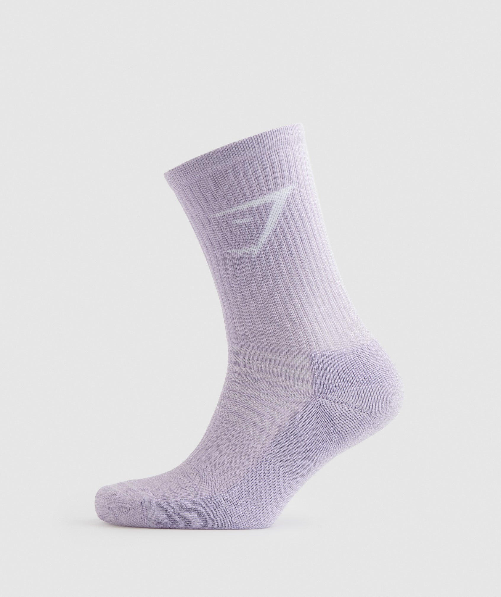 Gymshark Crew Socks 3pk - Faded Lilac/Lavender Blue/Cucumber Green