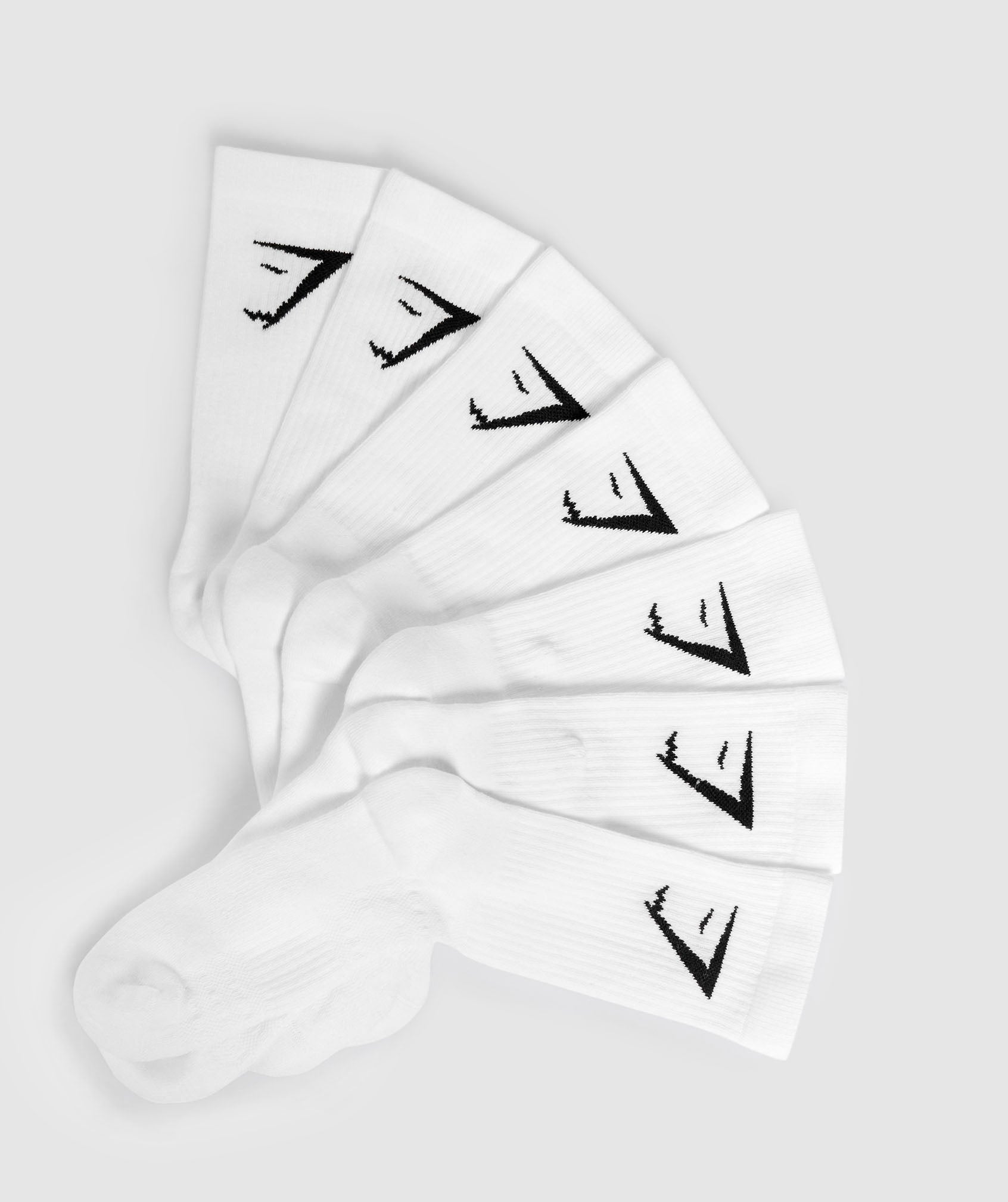 Gymshark Crew Socks 7pk - White