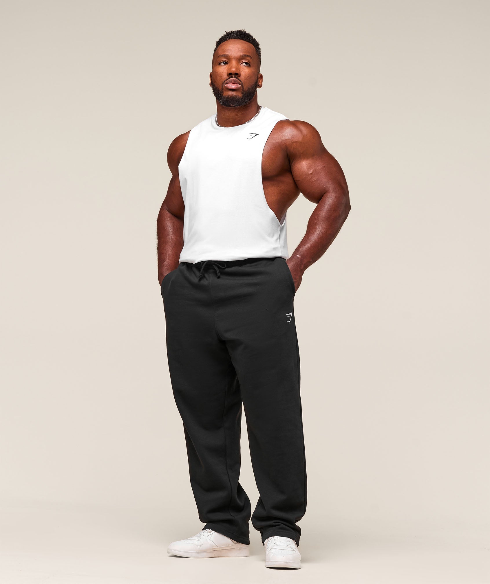 Gymshark Critical Drop Arm Tank - White