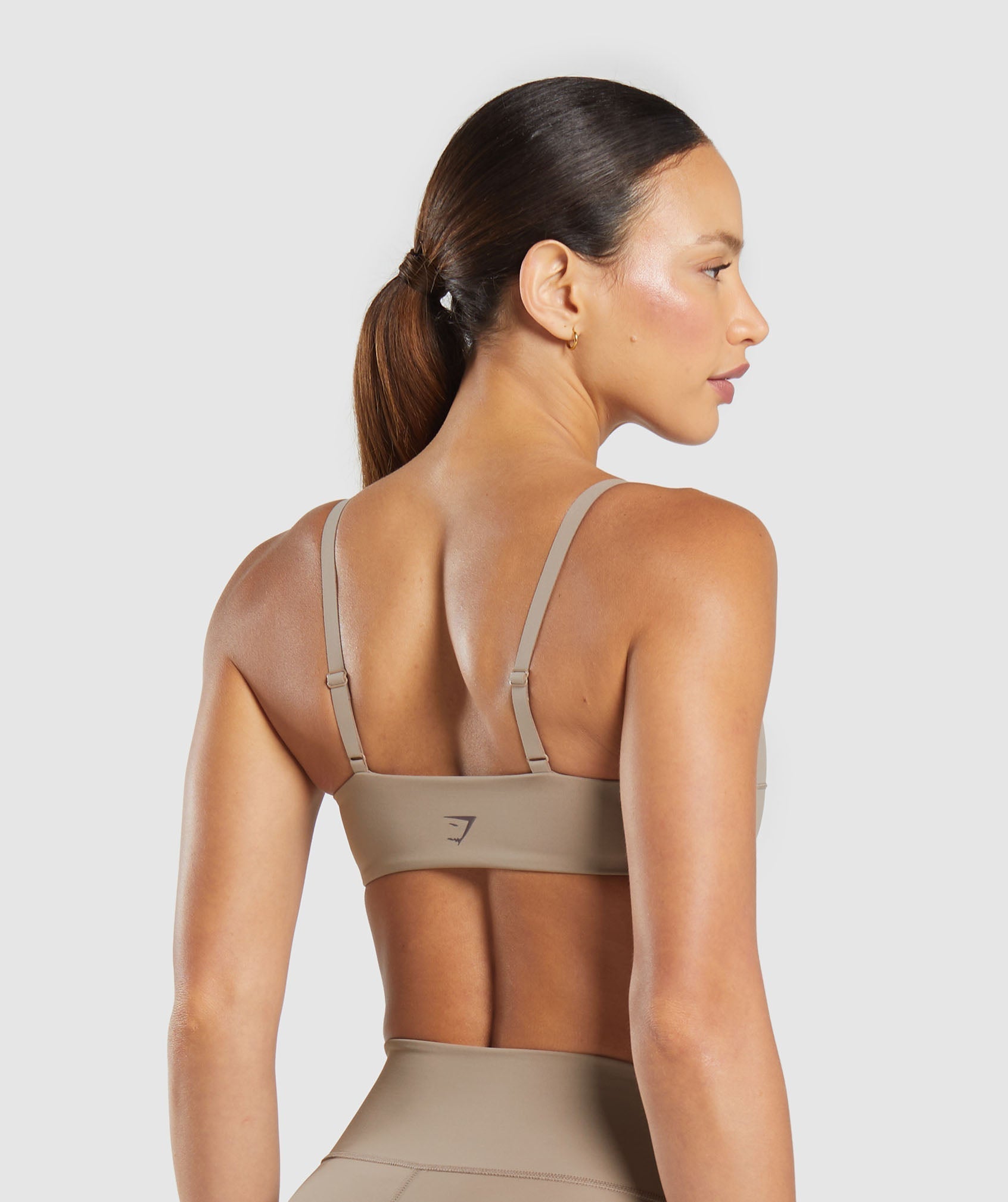 Gymshark Elevate Ruched Sports Bra - Lifestyle Brown