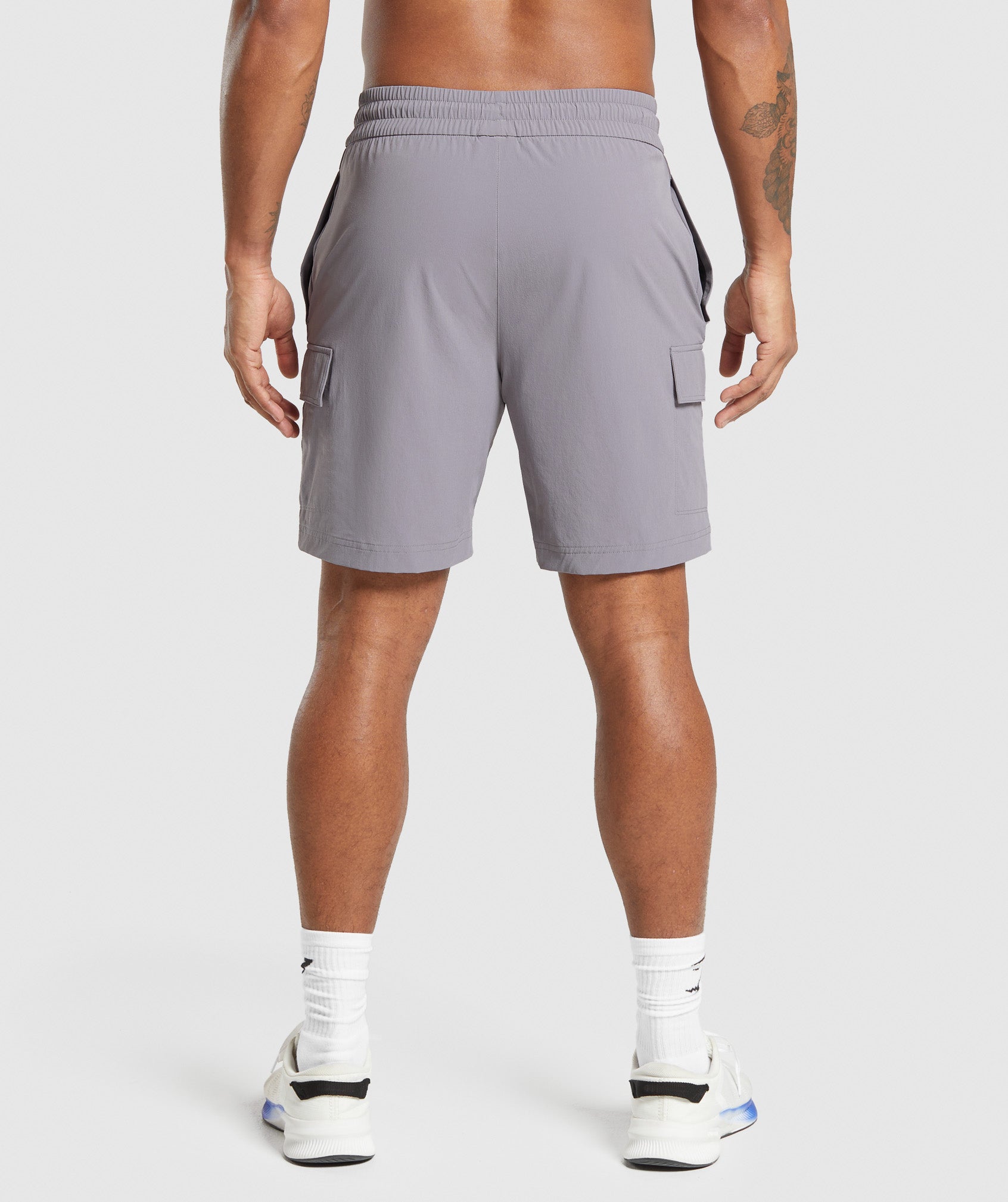 Gymshark Stretch Woven Cargo Shorts - Medium Grey