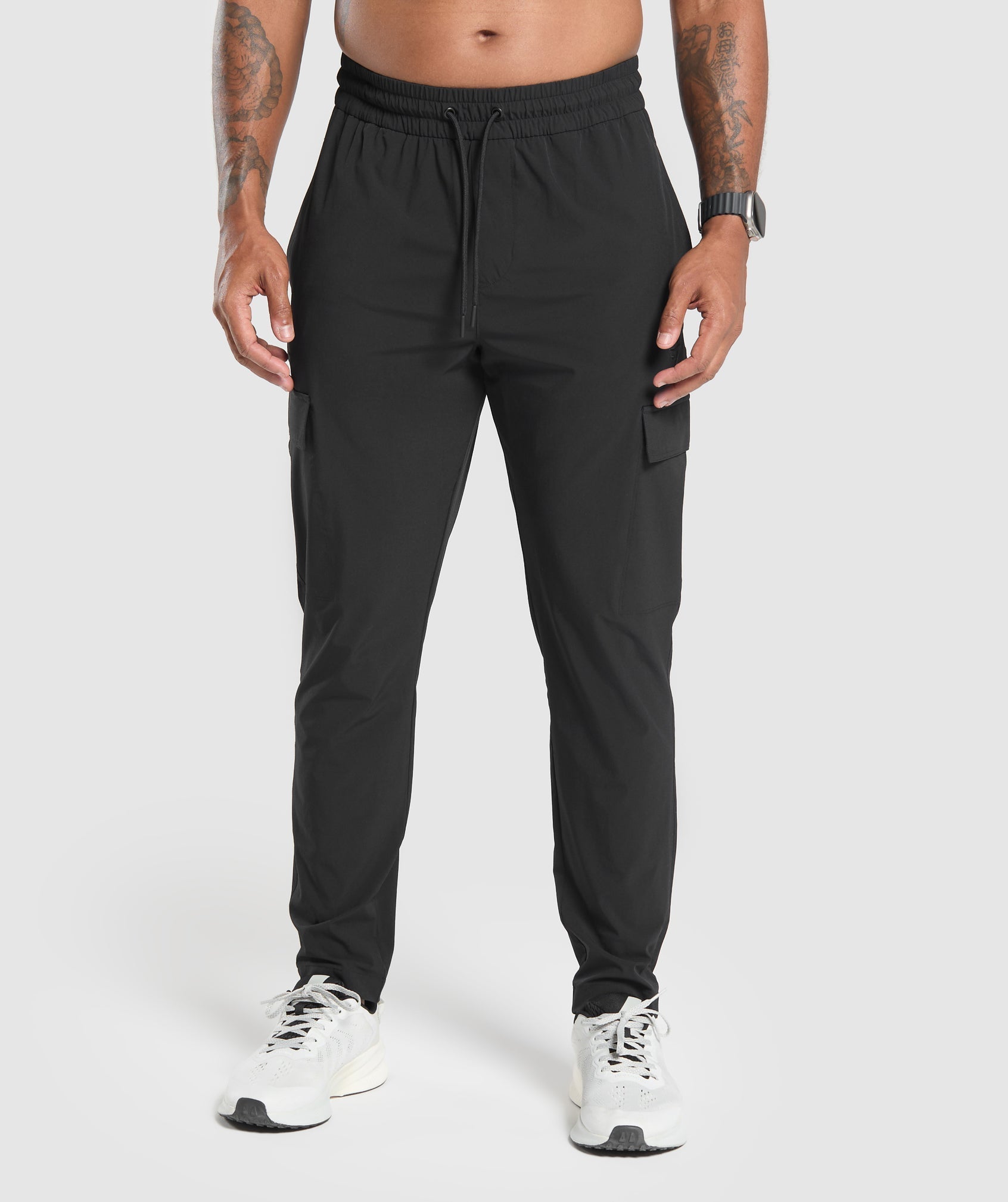 Gymshark Stretch Woven Cargo Pants - Black