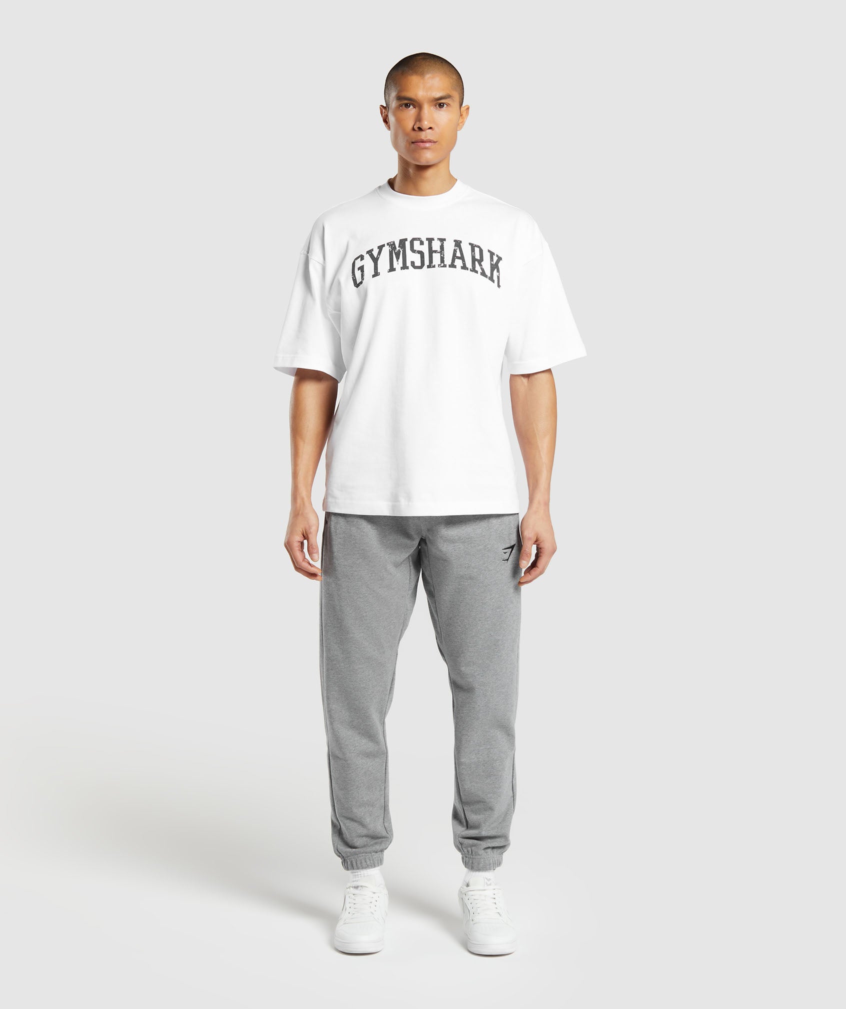 Gymshark Essential Oversized Joggers - Charcoal Grey Marl