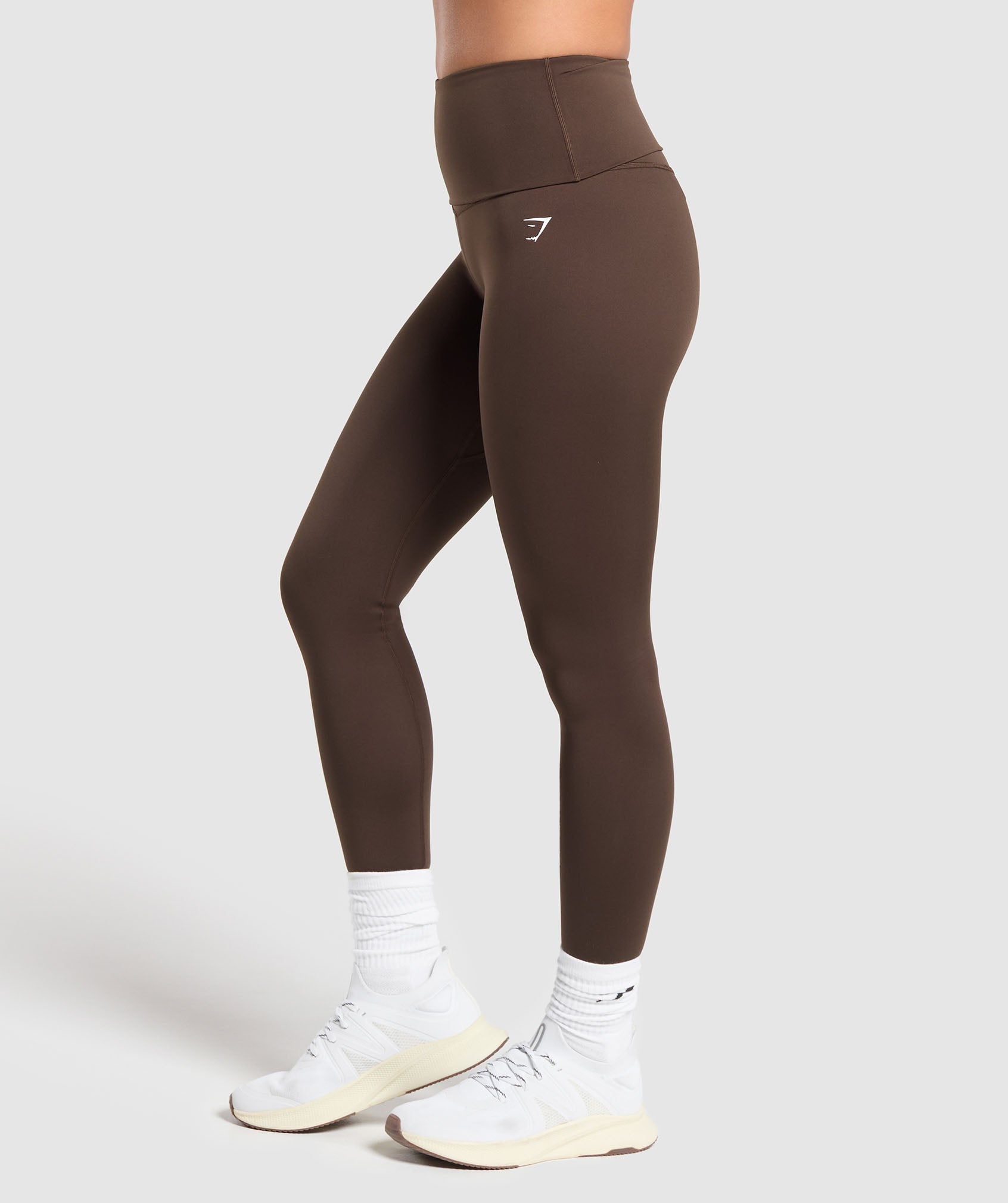 Everyday Foldover Leggings - Archive Brown