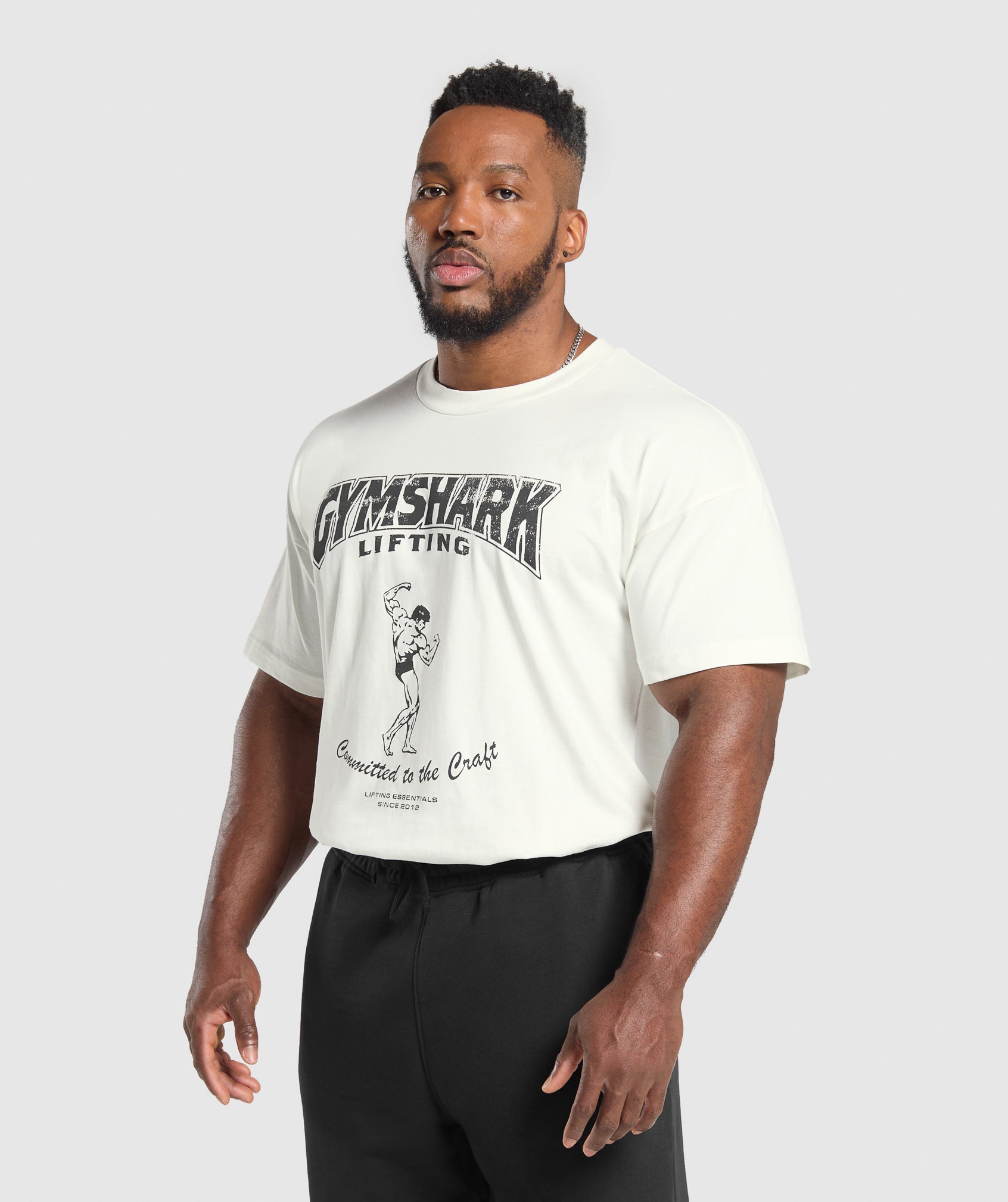 Gymshark Committed to the Craft T-Shirt - Soft White