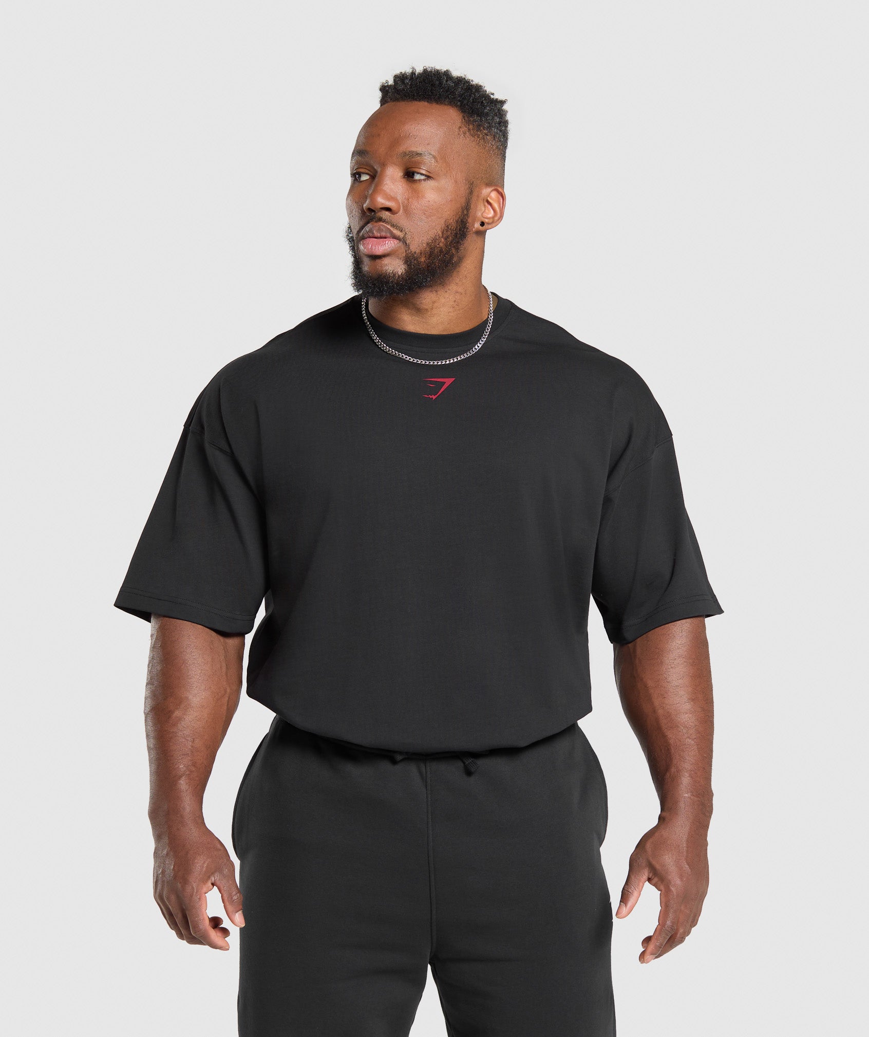 Gymshark Lifting Club T-Shirt - Black/Conditioning Red