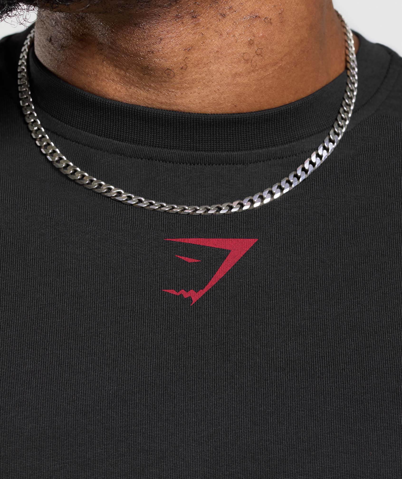 Gymshark Lifting Club T-Shirt - Black/Conditioning Red