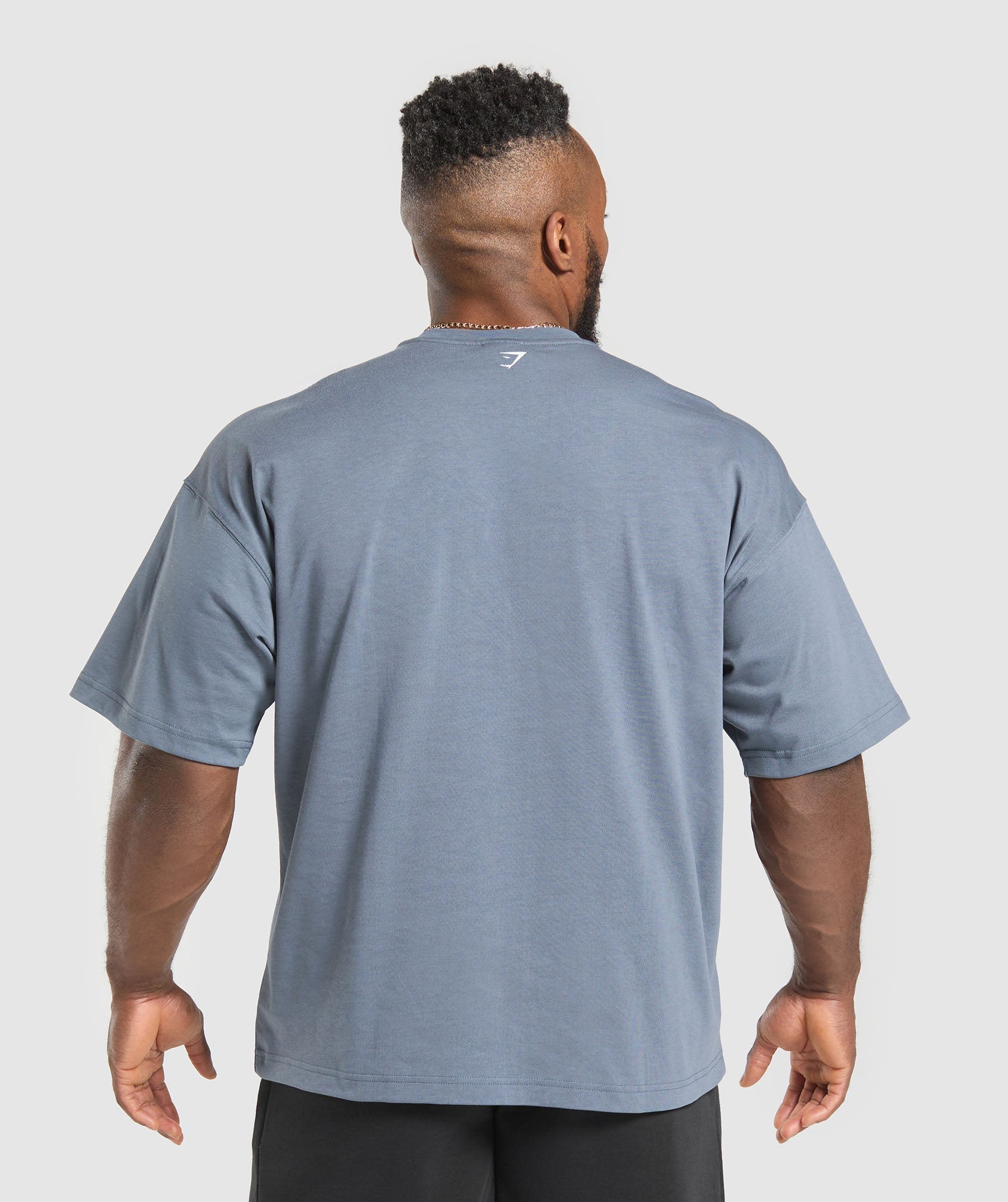 Gymshark Doberman Graphic T-Shirt - Iron Blue