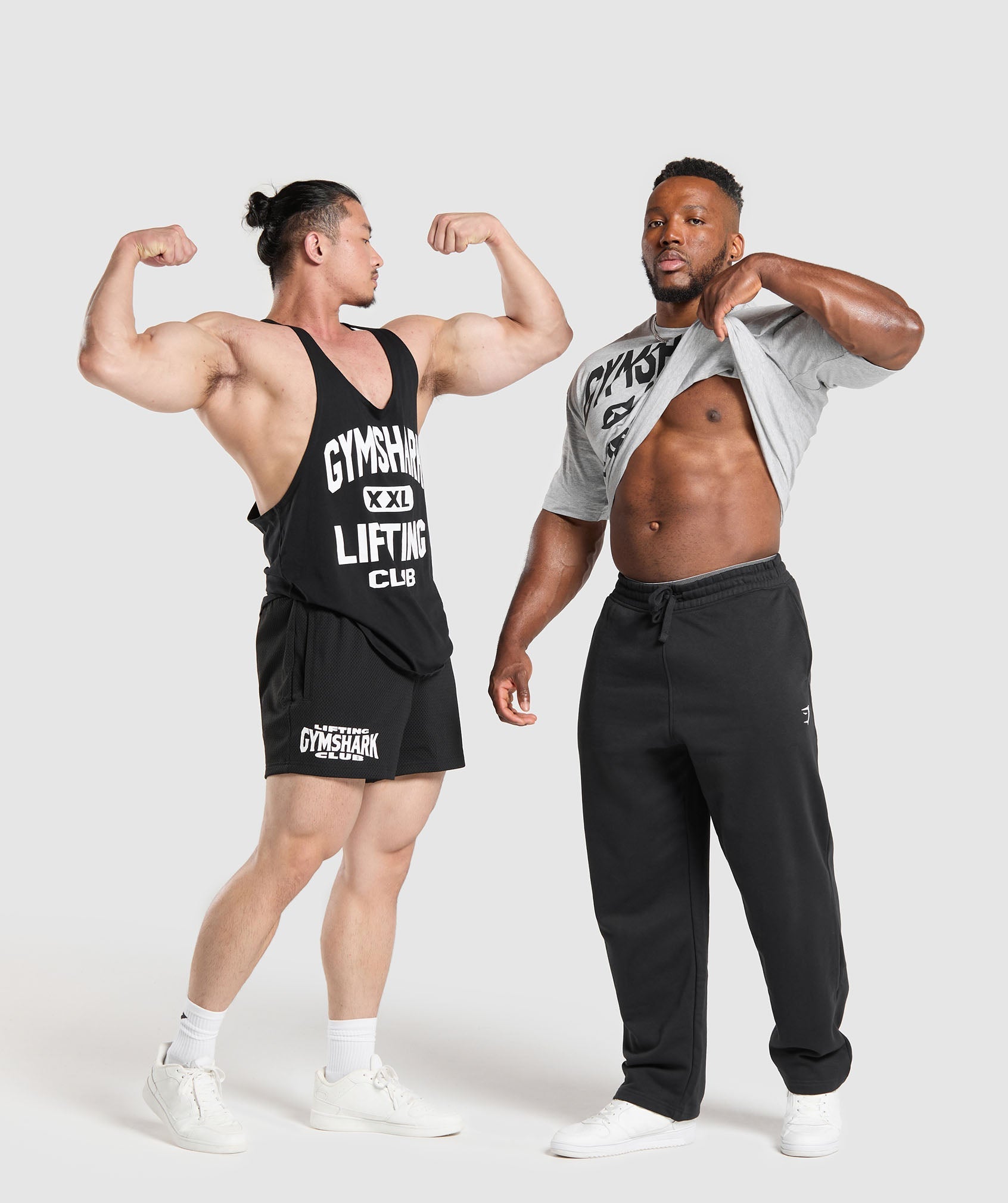 Gymshark XXL Graphic T-Shirt - Light Grey Core Marl