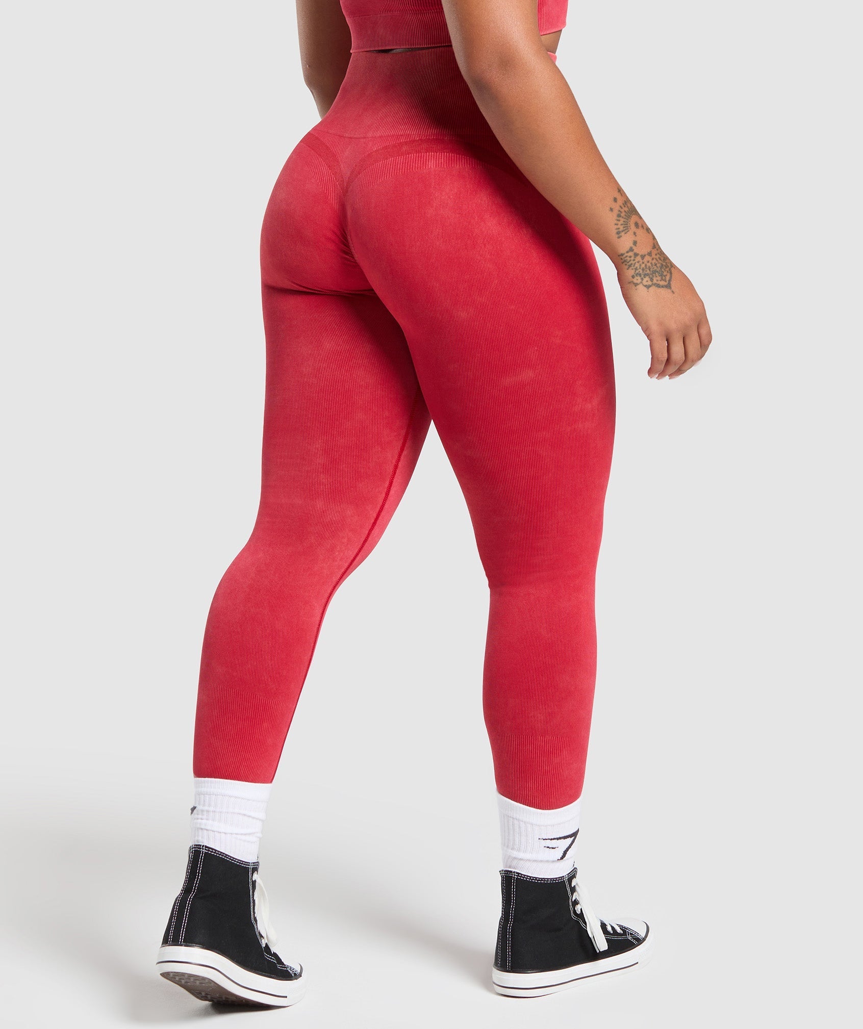 Gains Seamless Leggings - Carmine Red